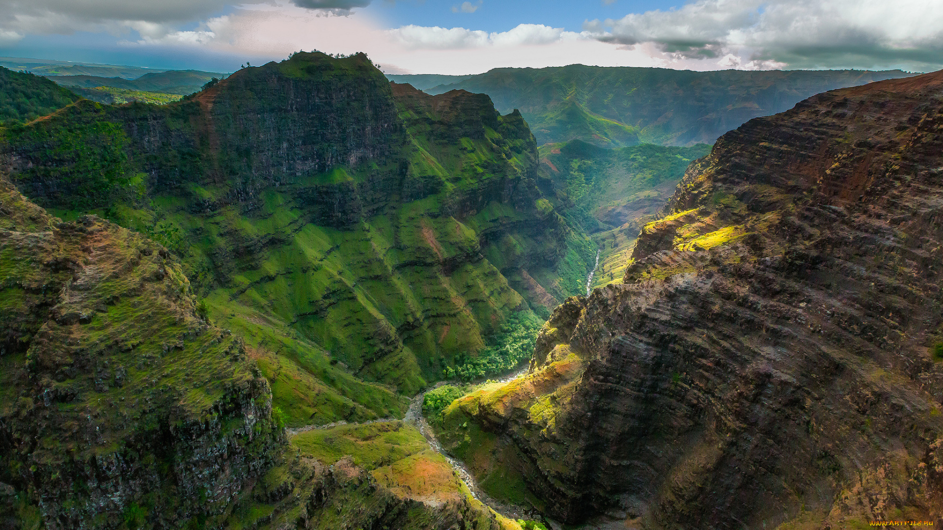 природа, горы, ущелье