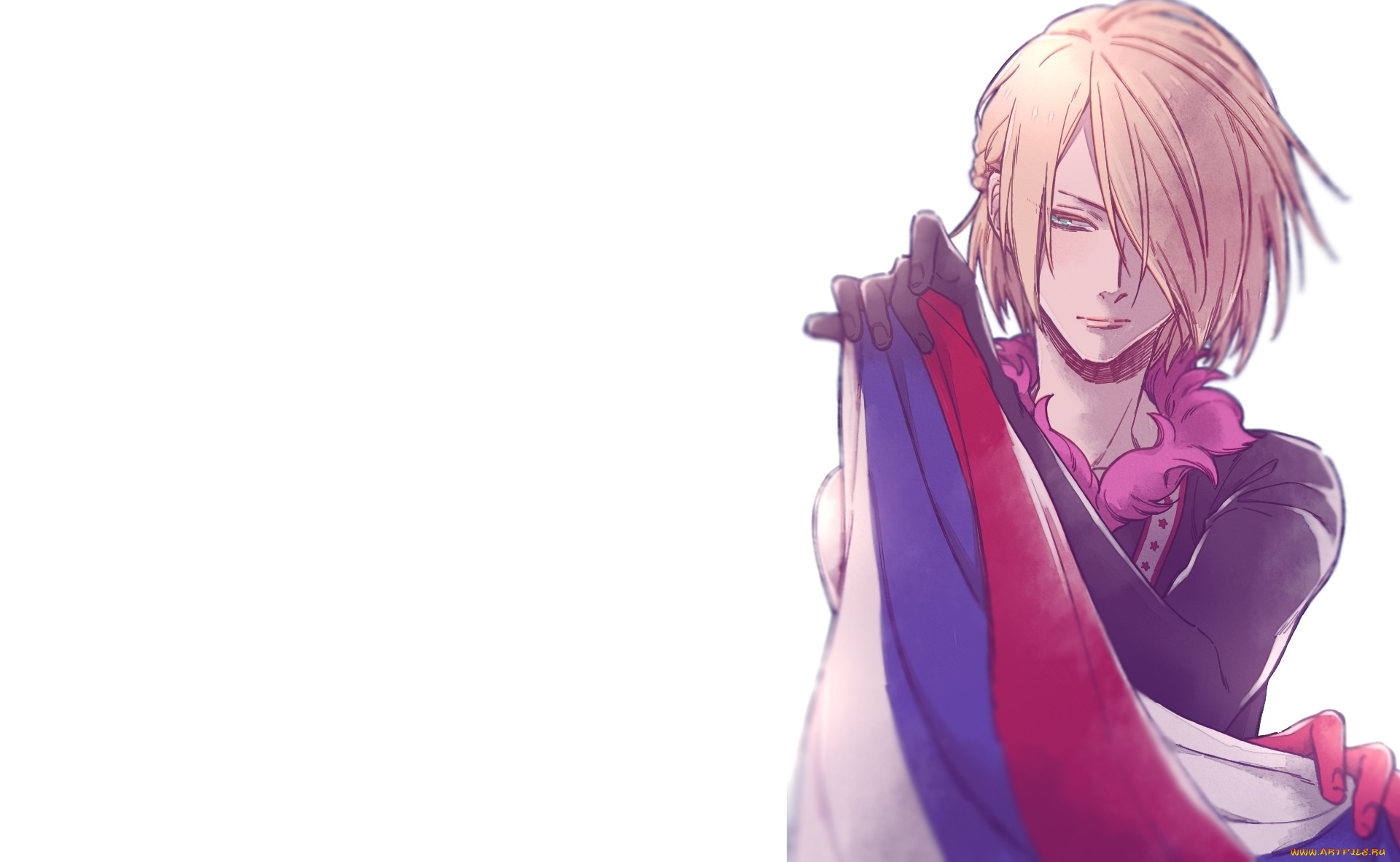 аниме, yuri, on, ice, россия, триколор, флаг, юрий, плиседский
