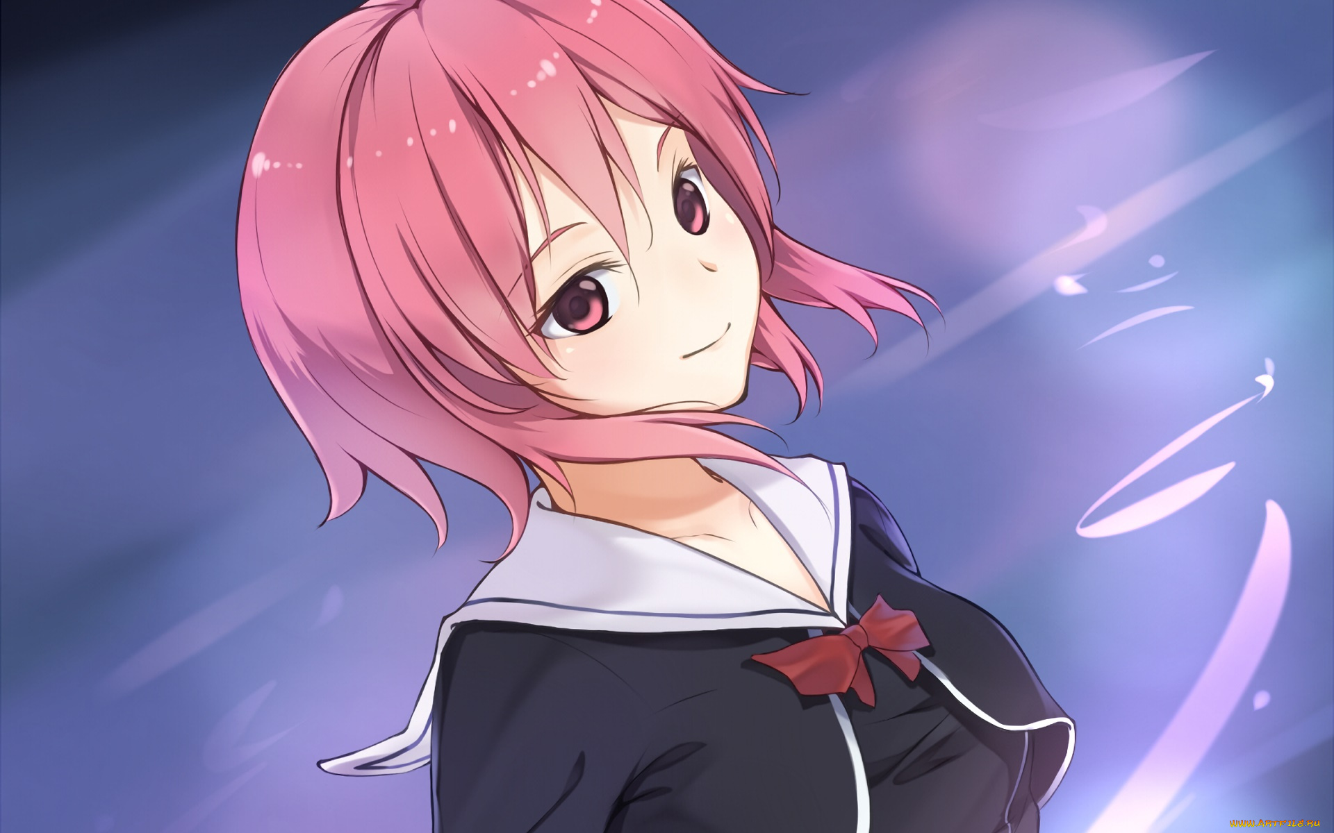 аниме, chaos, , head, взгляд, фон, девушка