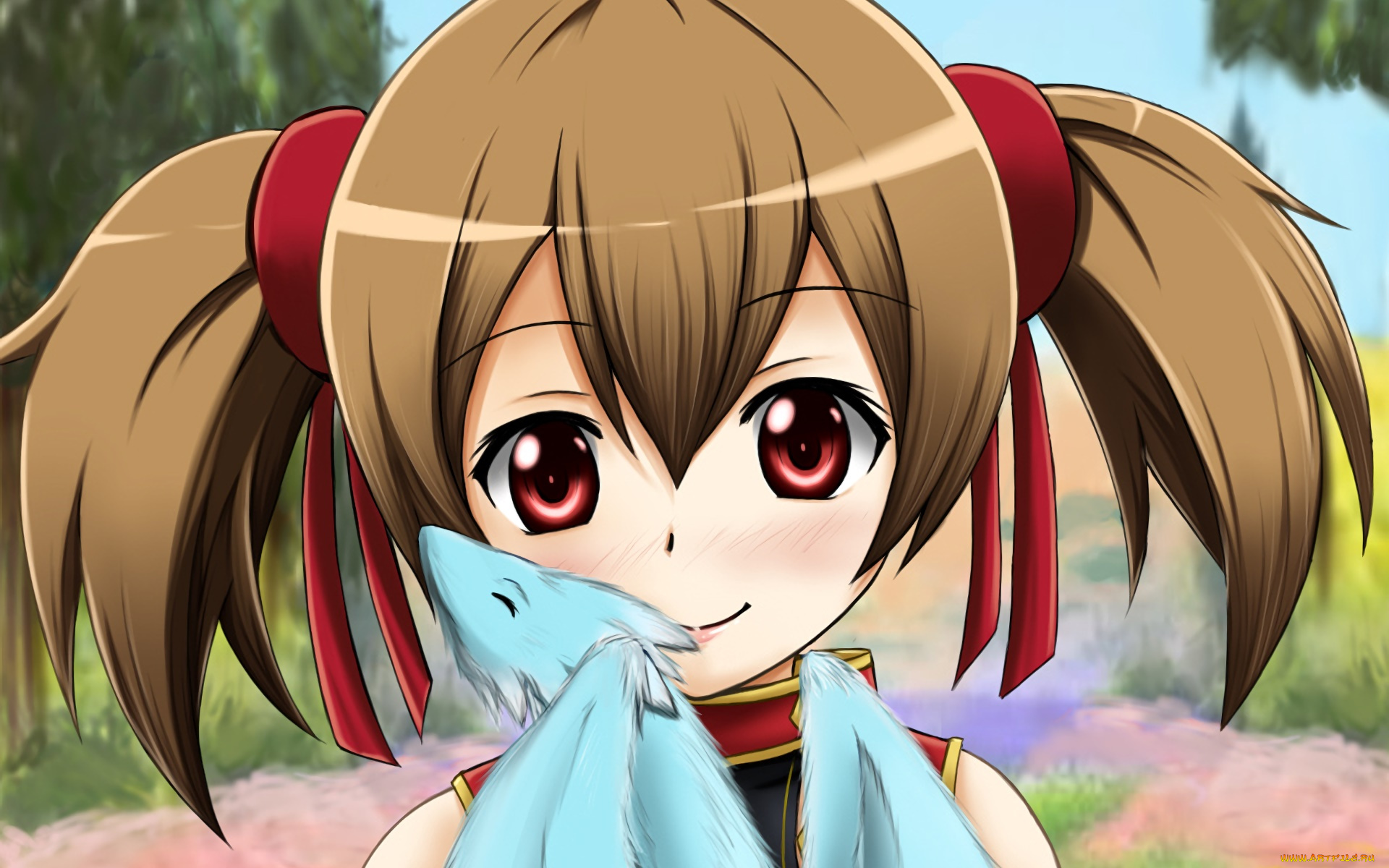 аниме, sword, art, online, девушка, взгляд, фон