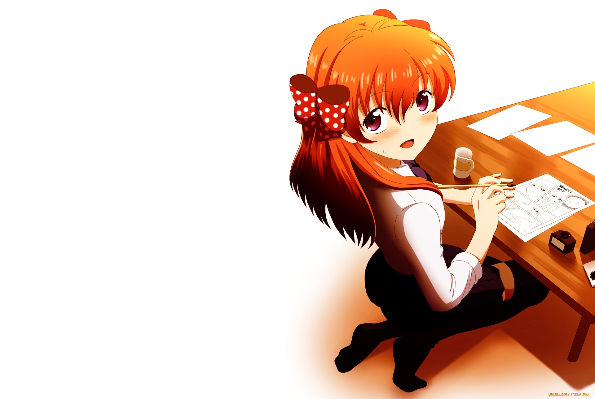 аниме, gekkan, shoujo, nozaki-kun, sakura, chiyo