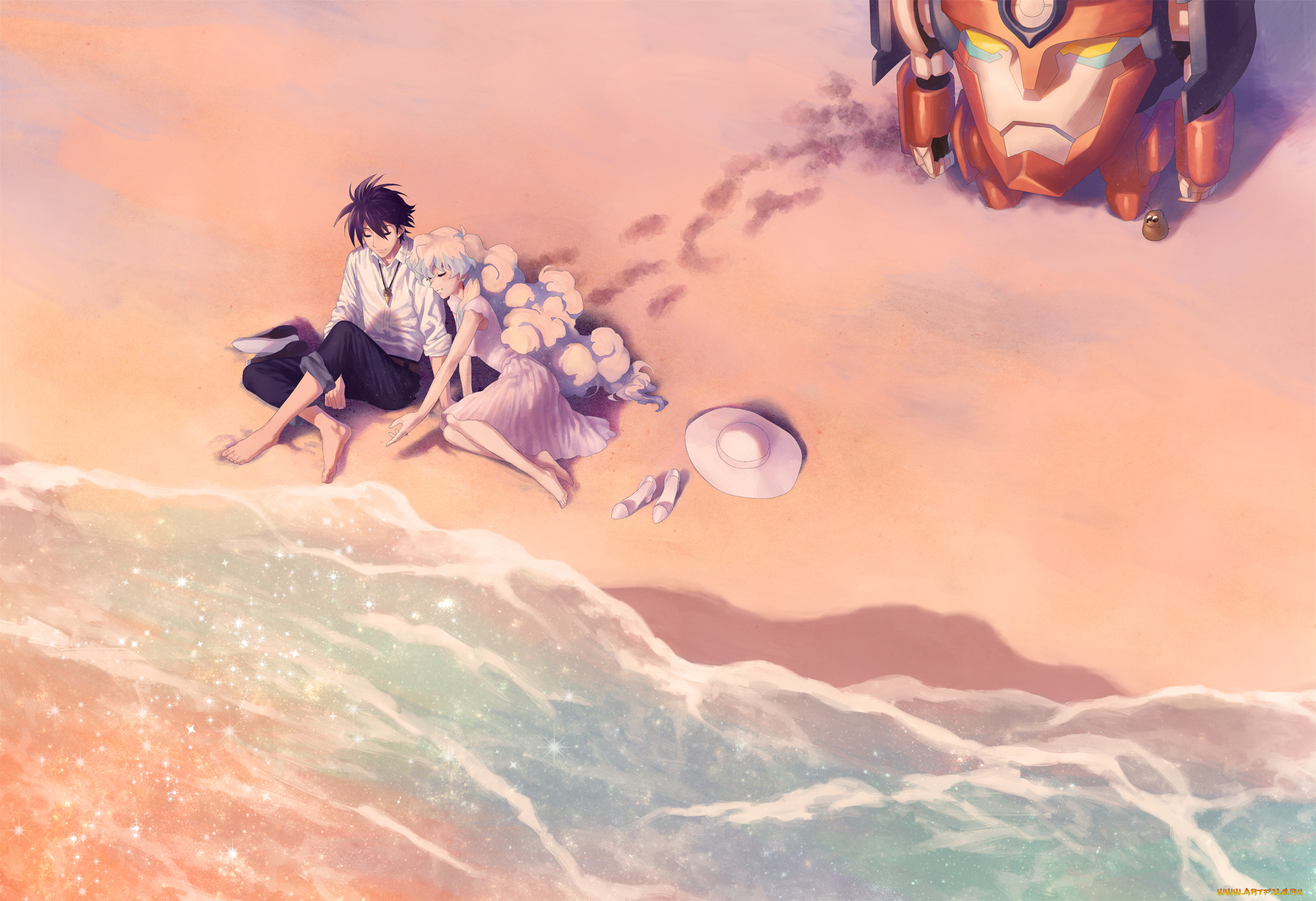 аниме, tengen, toppa, gurren-lagann, ния, симон