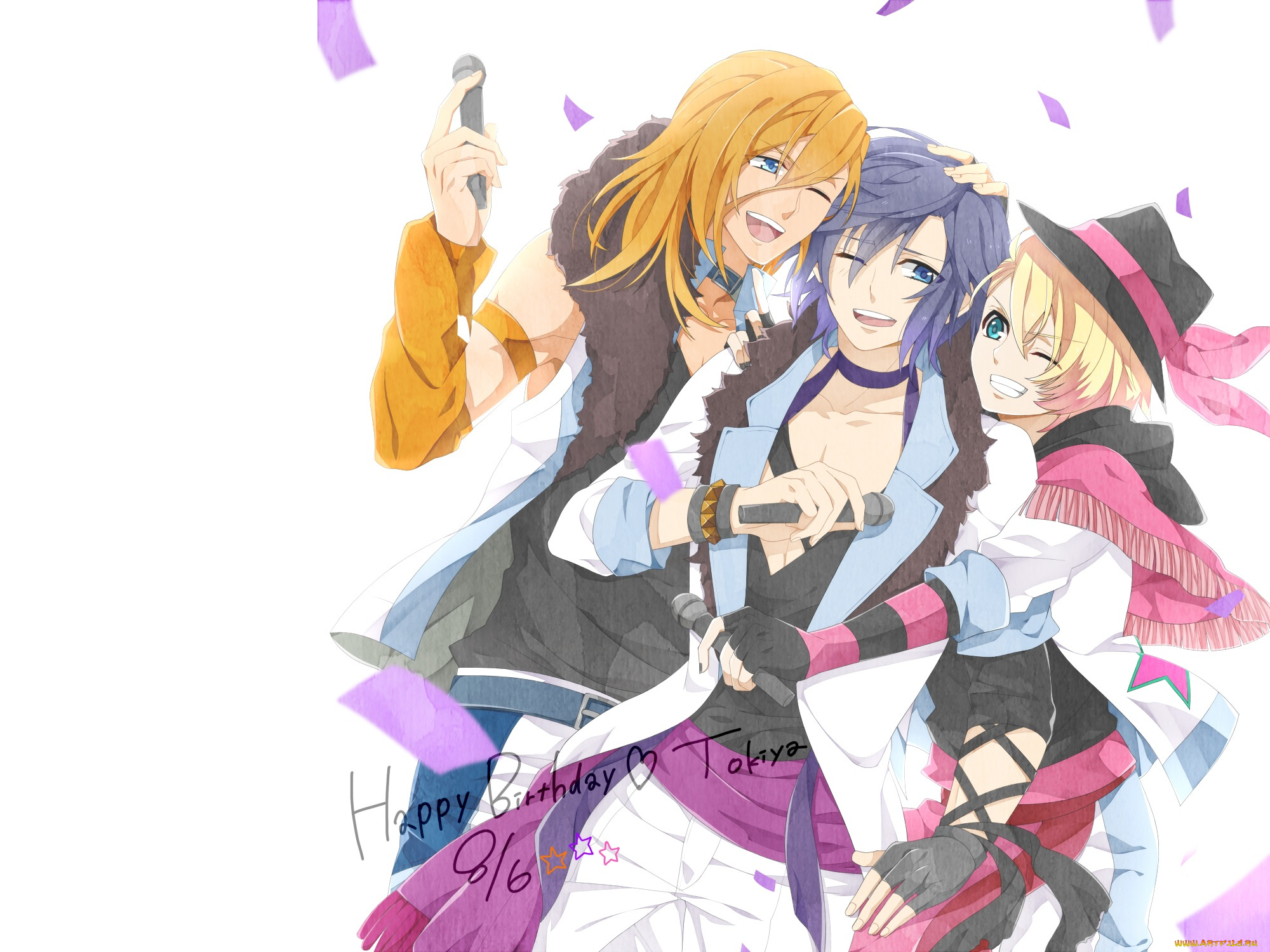 аниме, uta, no, prince-sama, парни