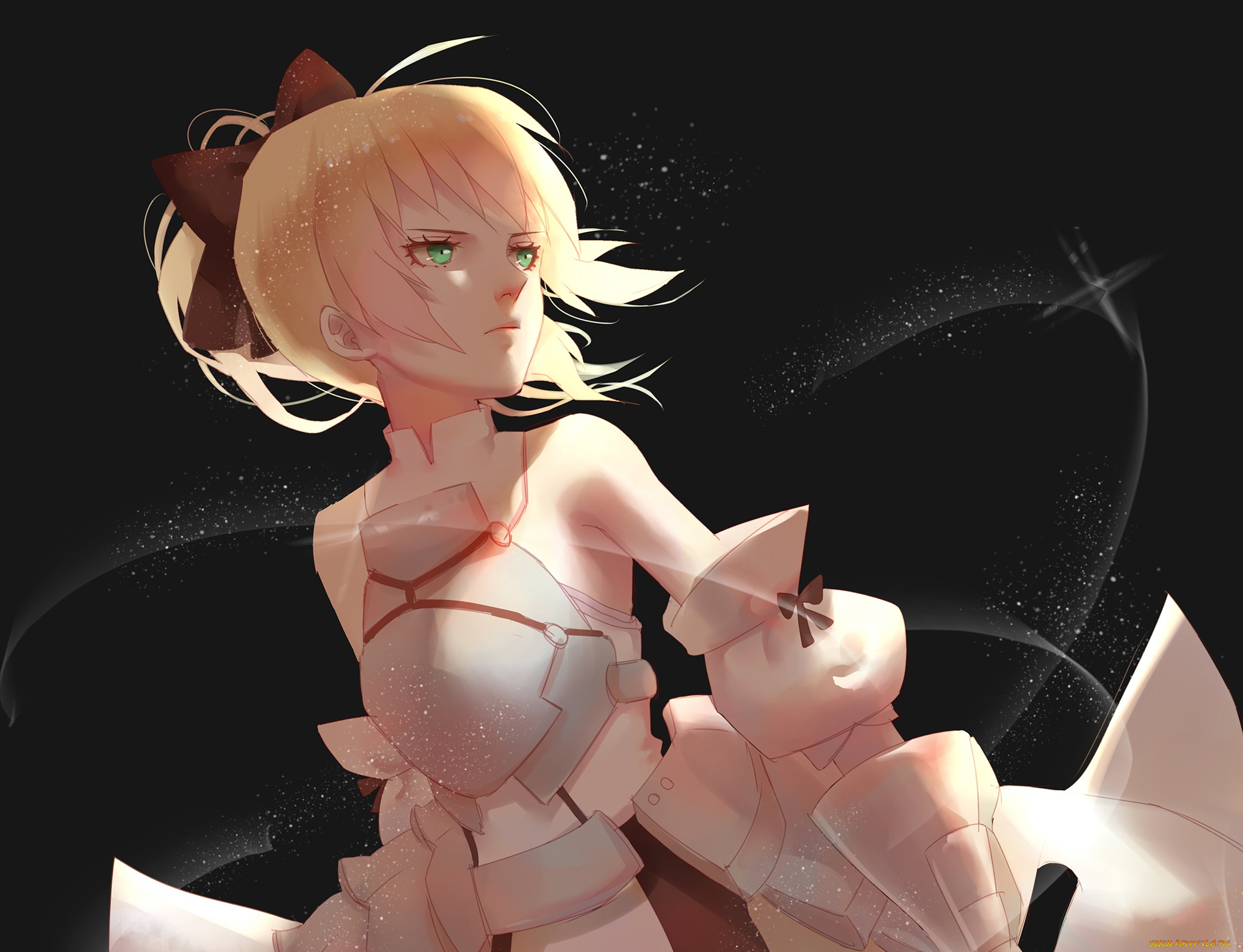 аниме, fate, stay, night, saber