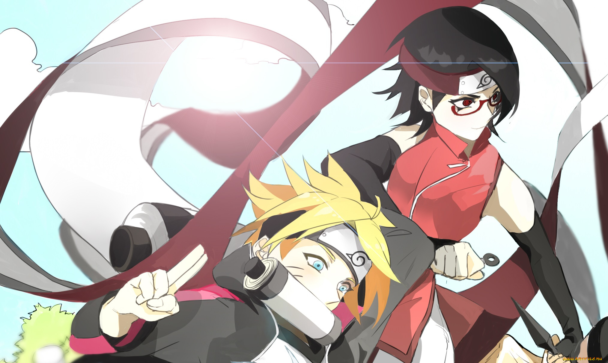 аниме, naruto, team, konohamaru