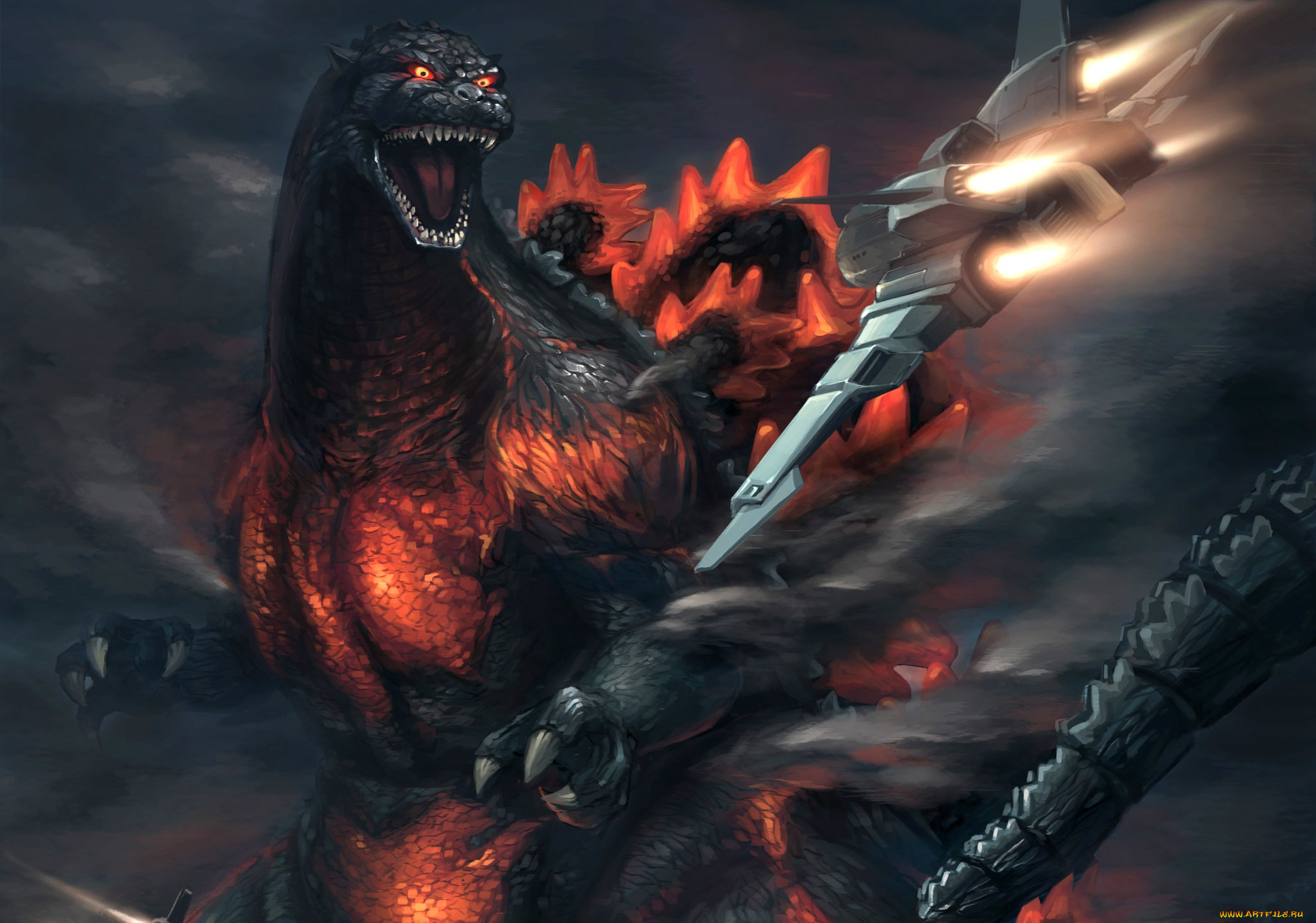 фэнтези, существа, godzilla