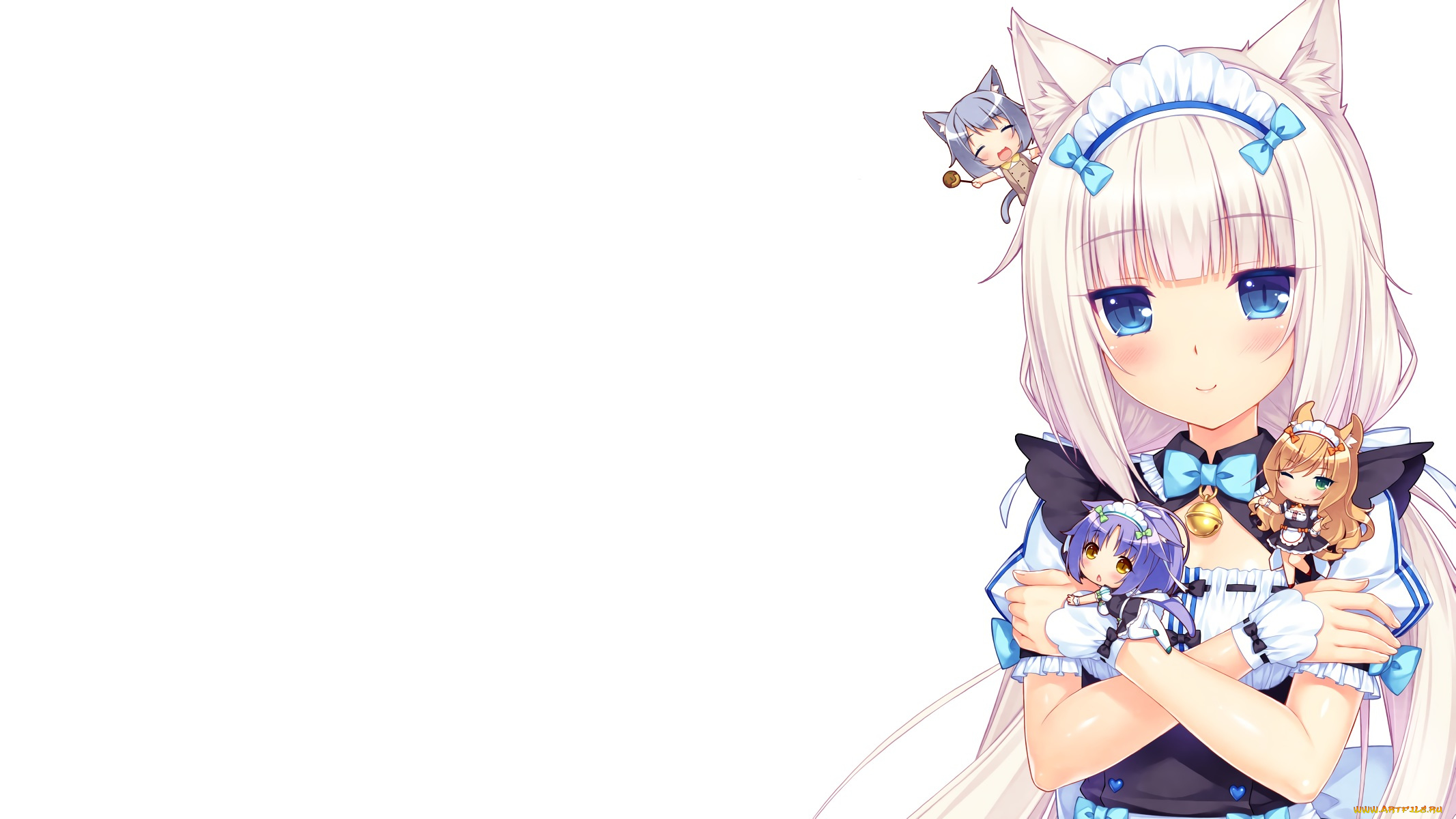 аниме, nekopara, фон, взгляд, девушка