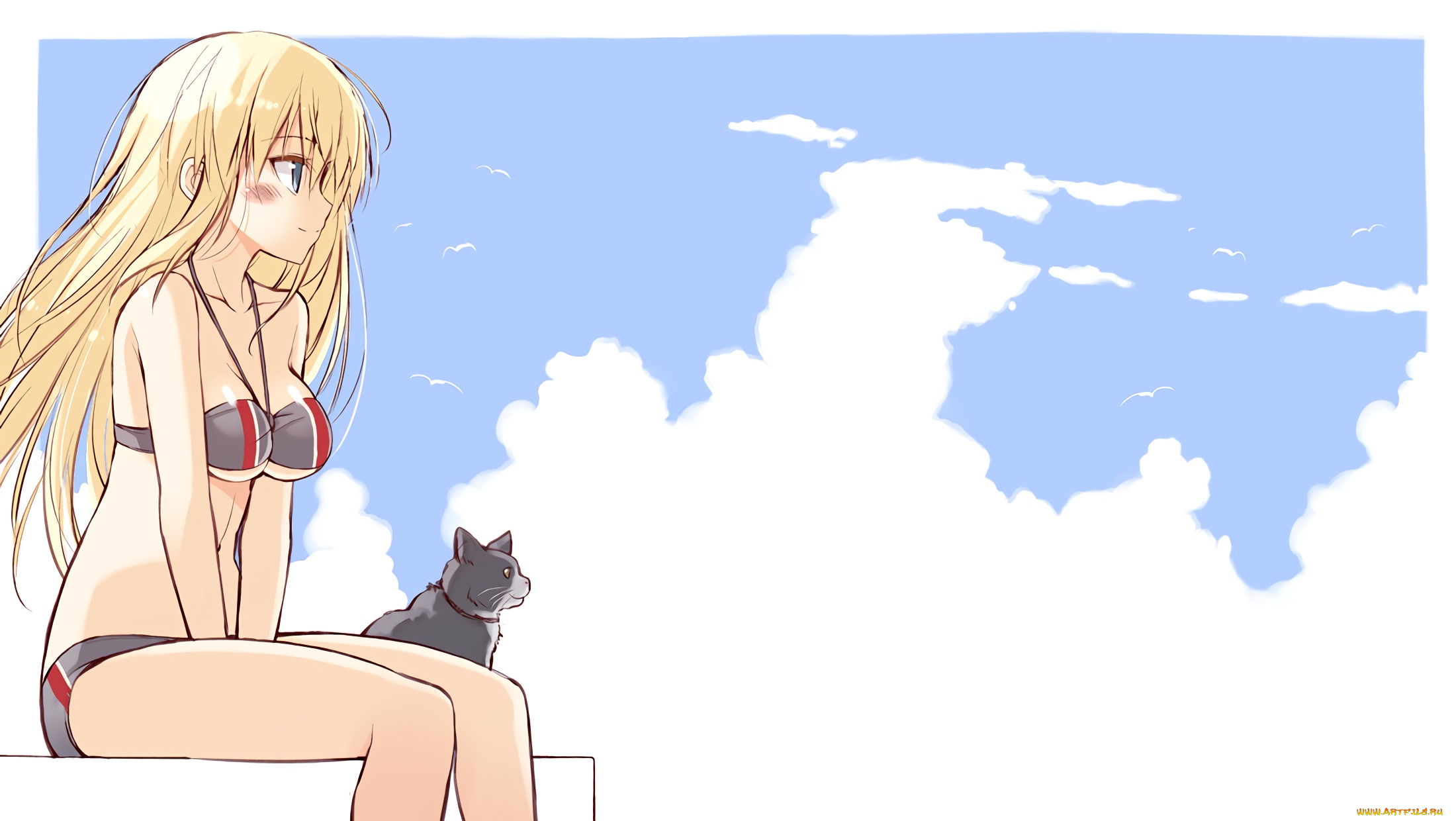 аниме, kantai, collection, bismarck