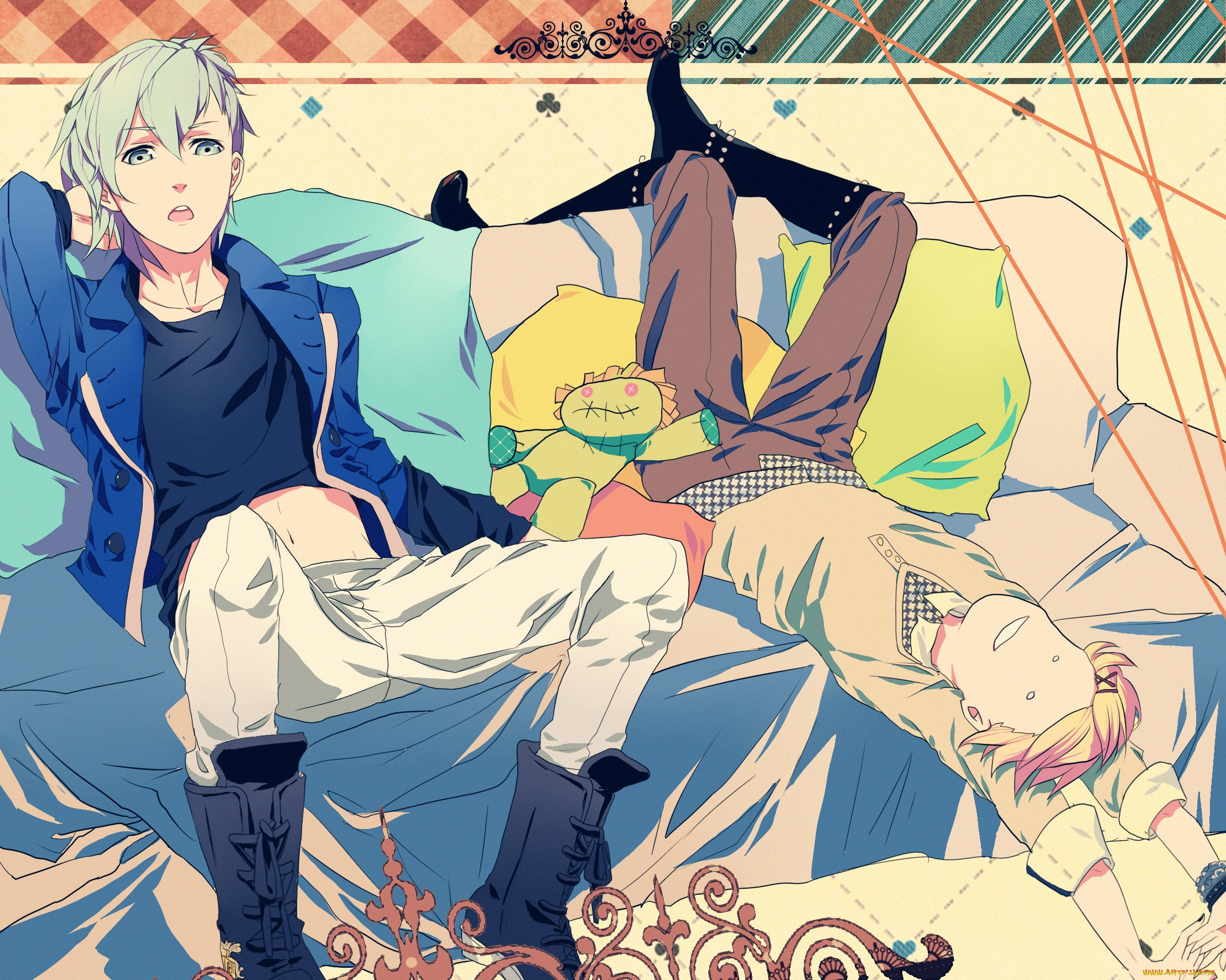 аниме, uta, no, prince-sama, парни