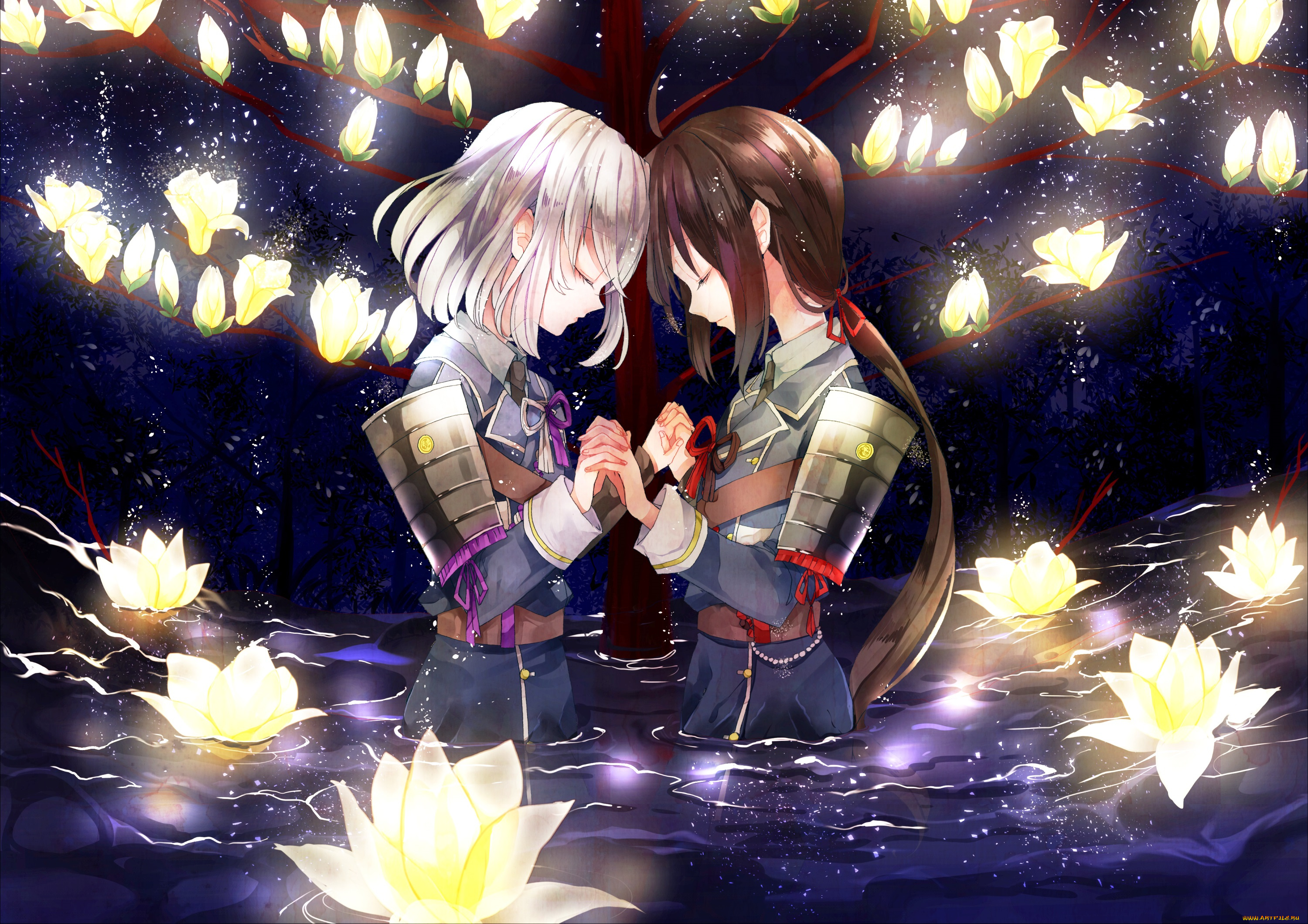 аниме, touken, ranbu, namazuo, toushirou, honebami