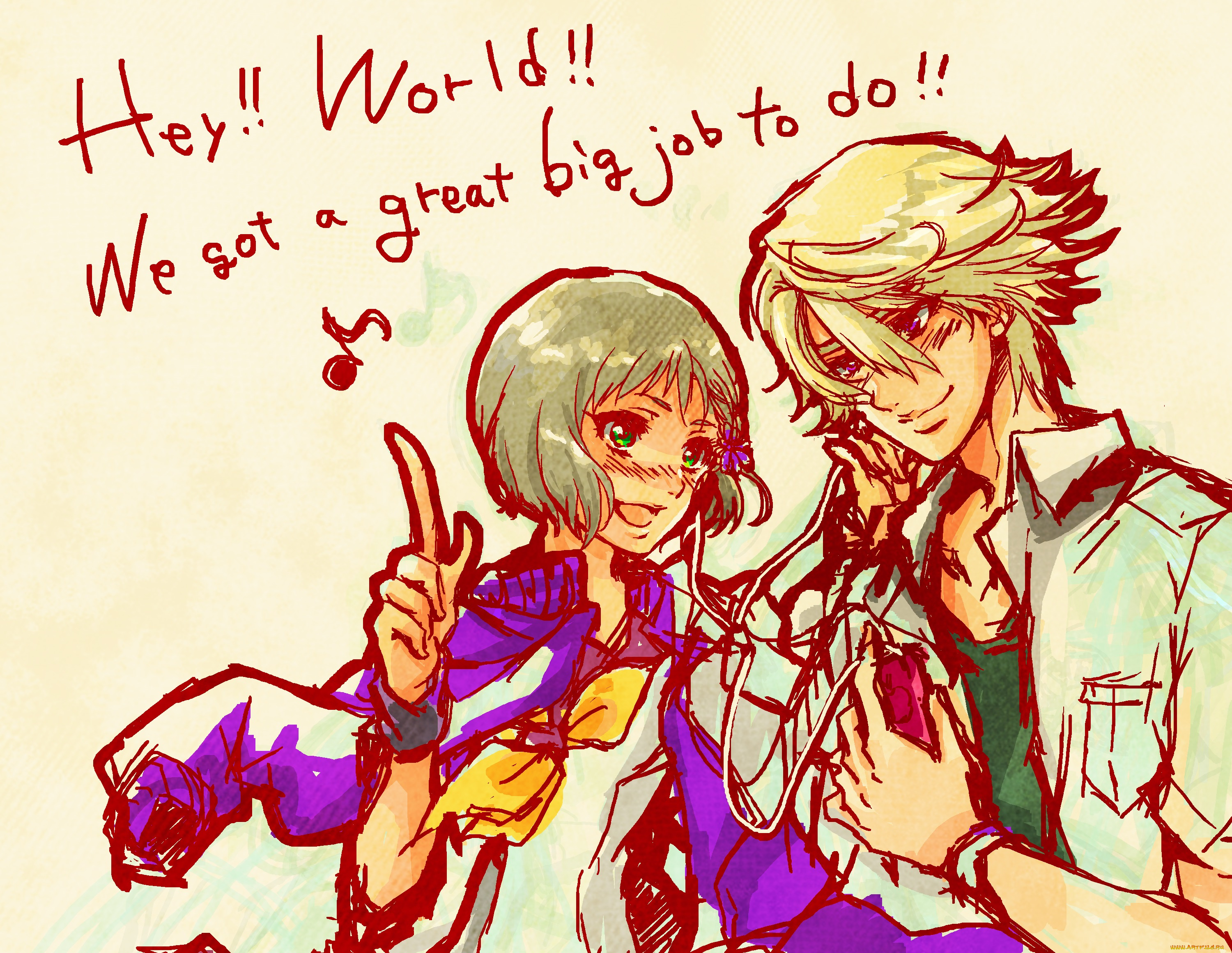 аниме, tiger, and, bunny, двое