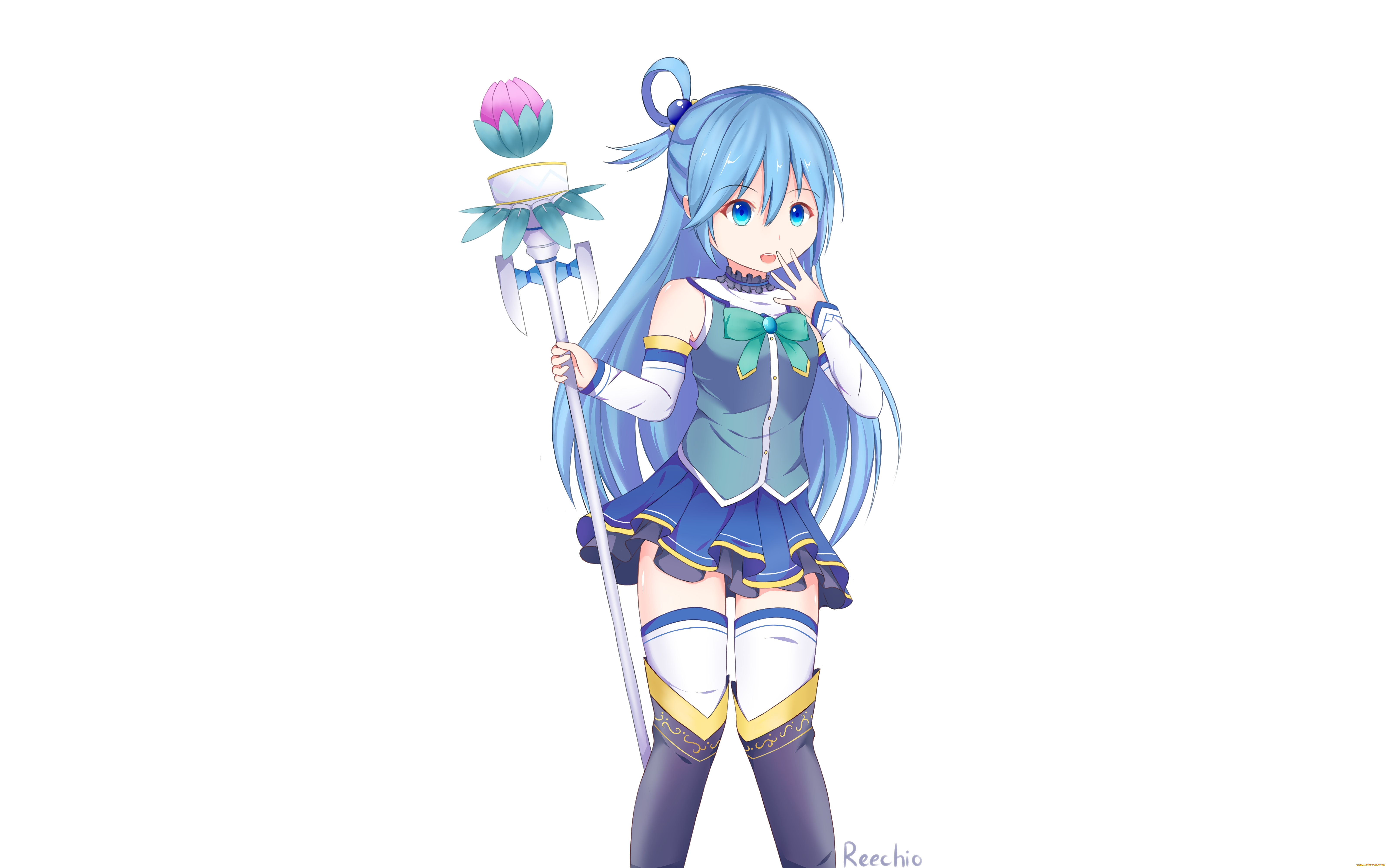 kono, subarashii, sekai, ni, shukufuku, wo, аниме, фон, взгляд, девушка