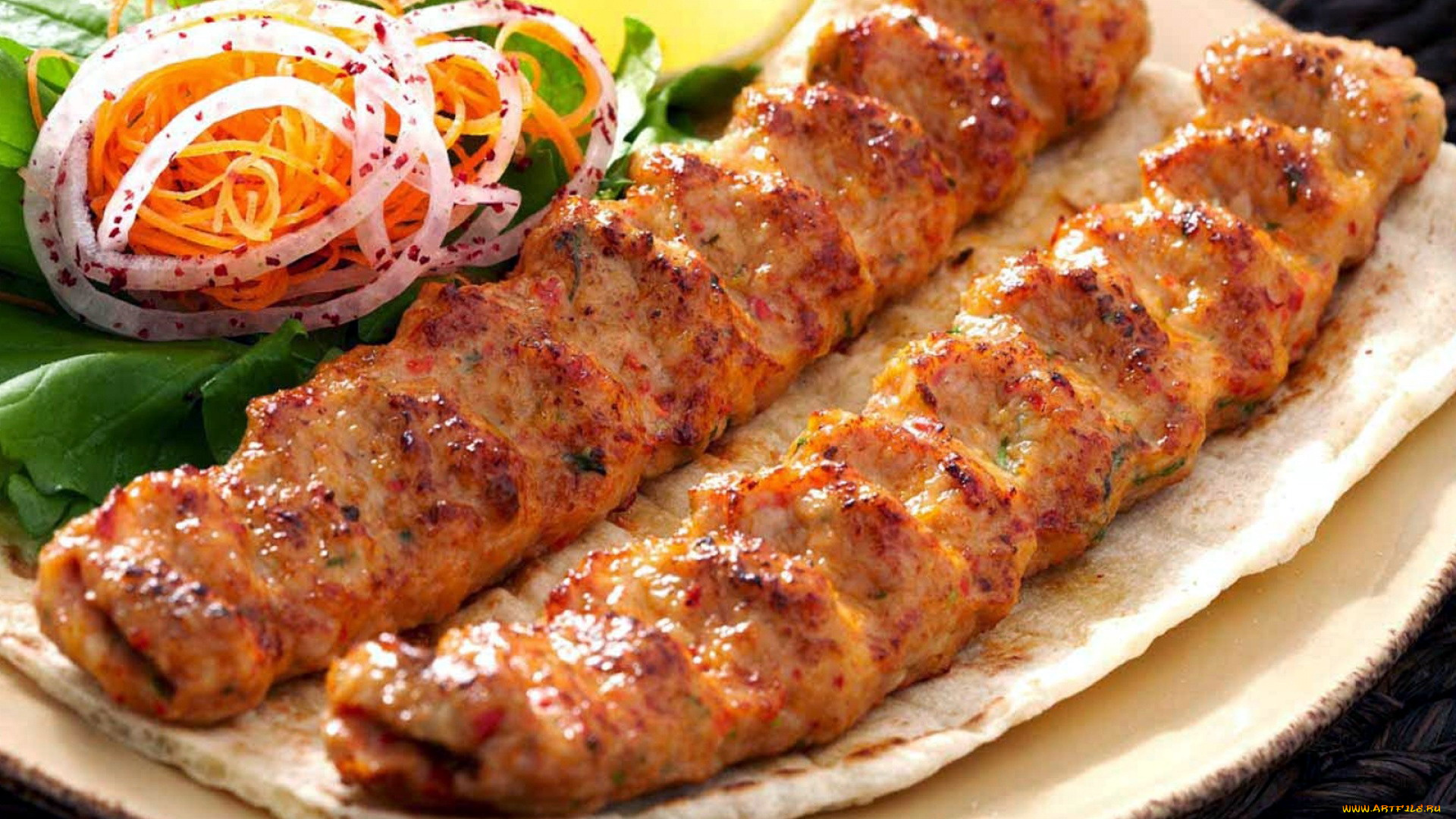 еда, мясные, блюда, кебаб