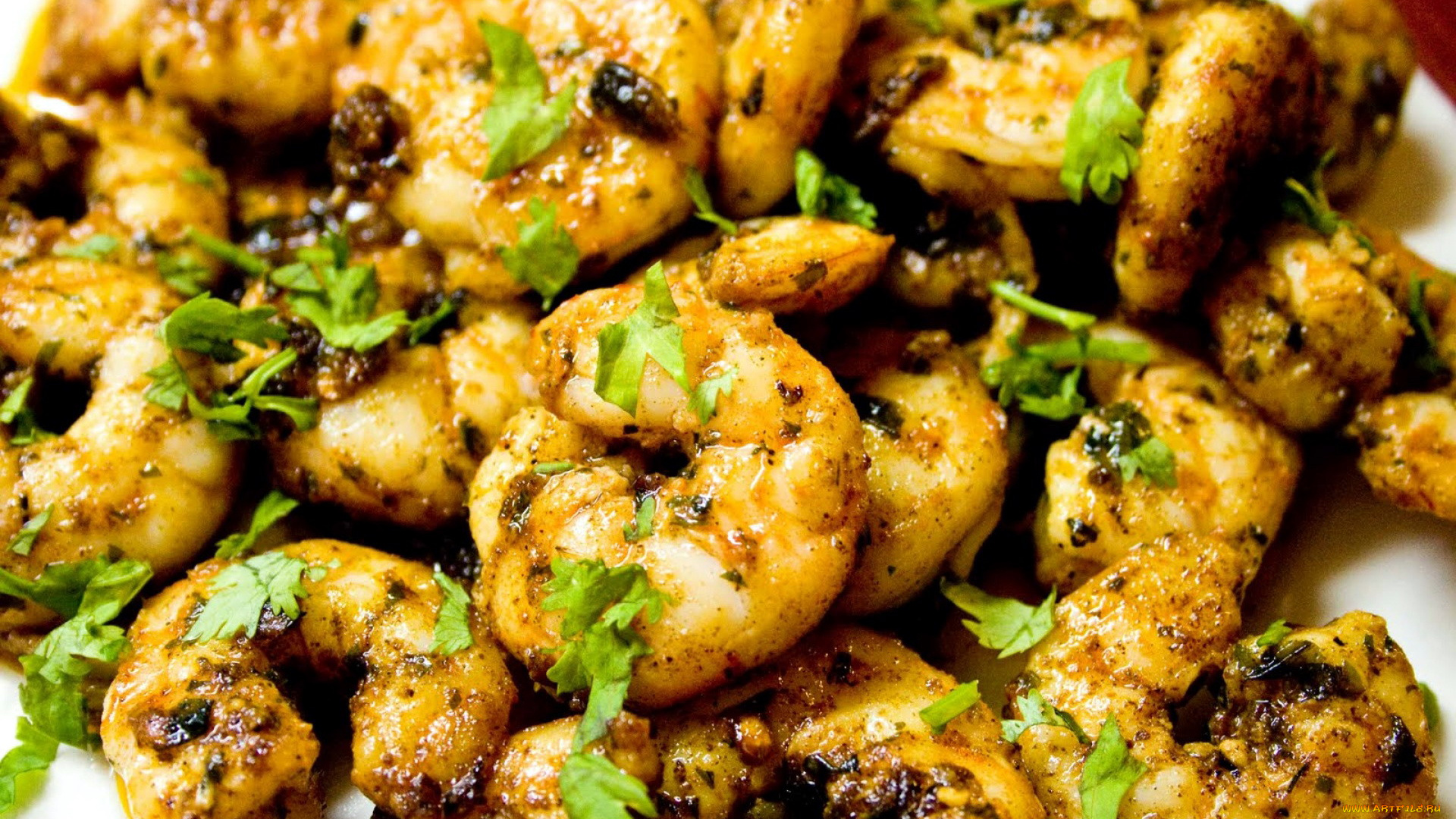 еда, рыбные, блюда, , с, морепродуктами, креветки