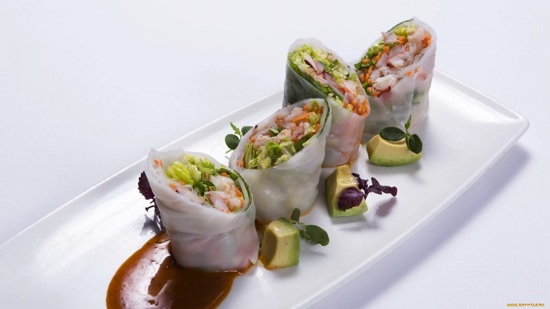 еда, салаты, , закуски, рулеты, авокадо, закуска