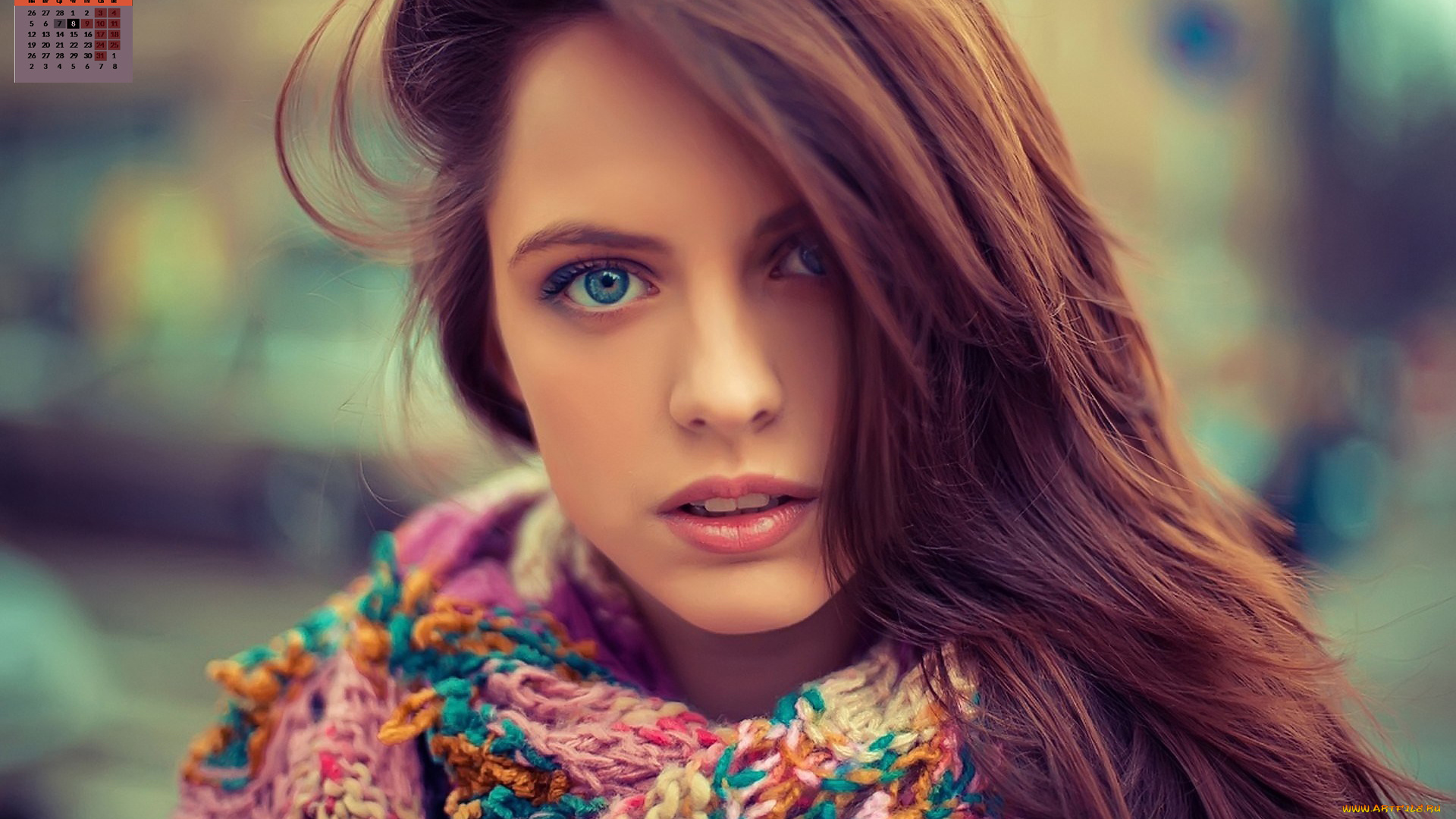 календари, девушки, 2018, взгляд