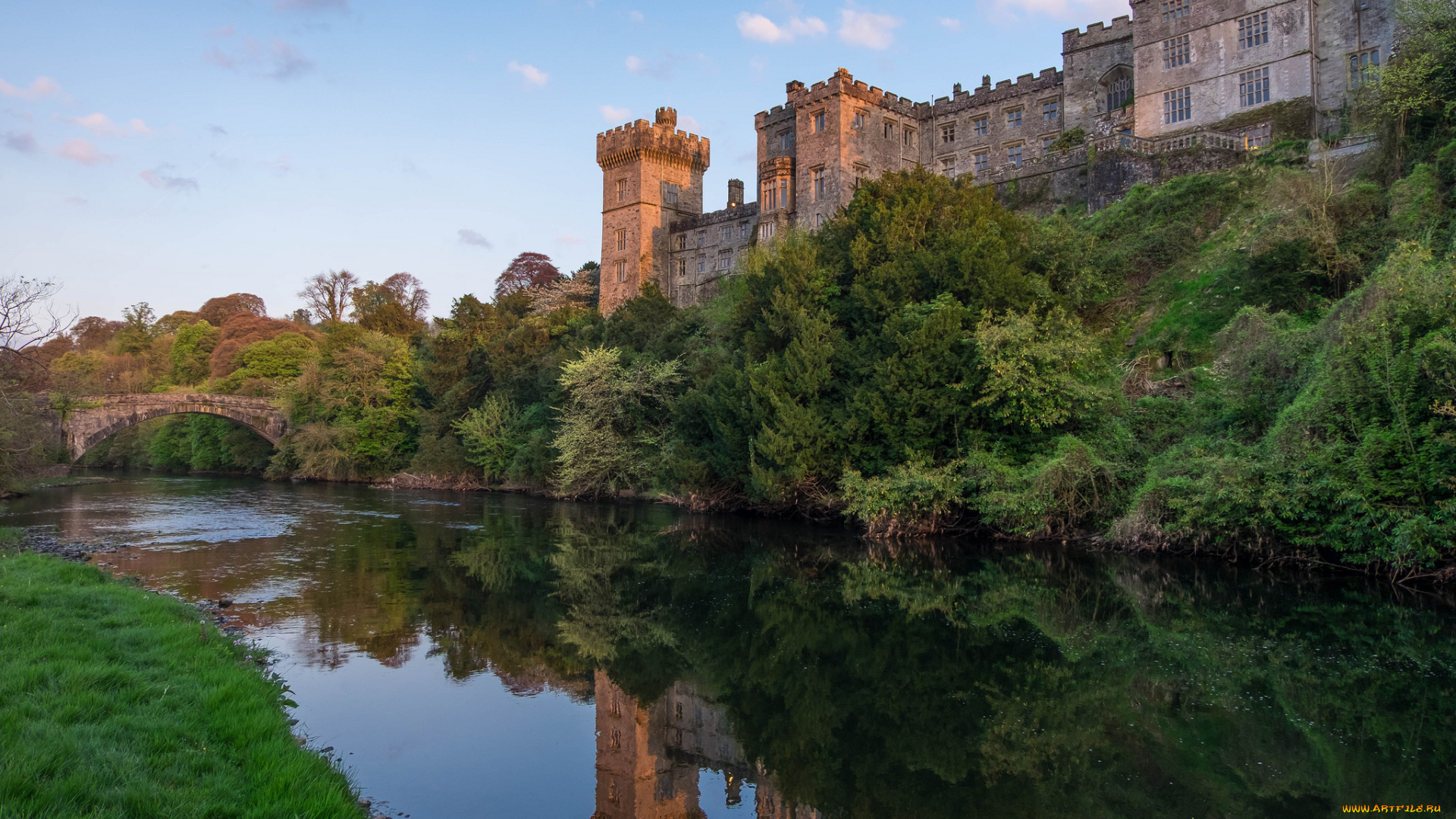 lismore, castle, города, замки, ирландии, замок