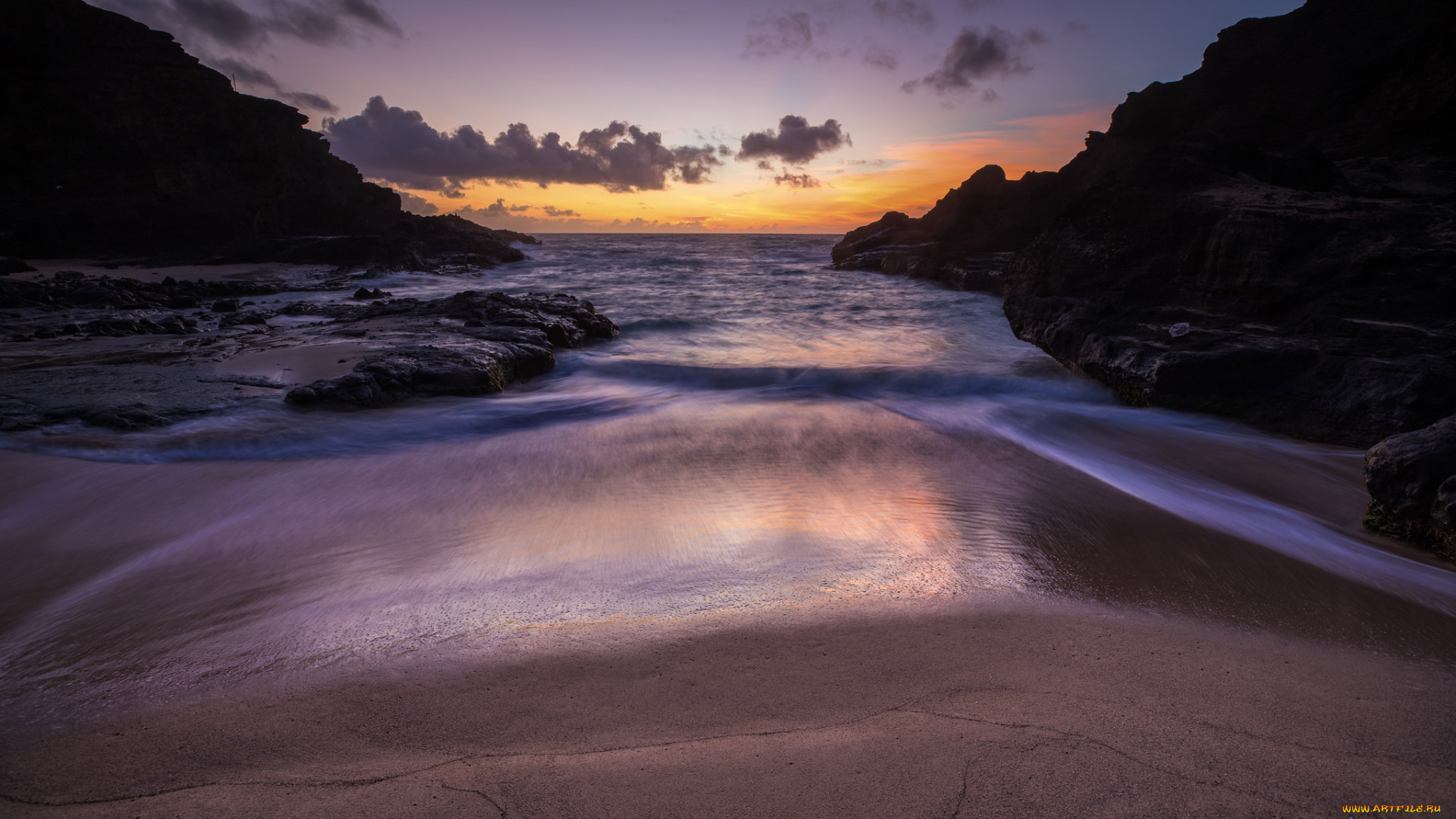 природа, побережье, простор