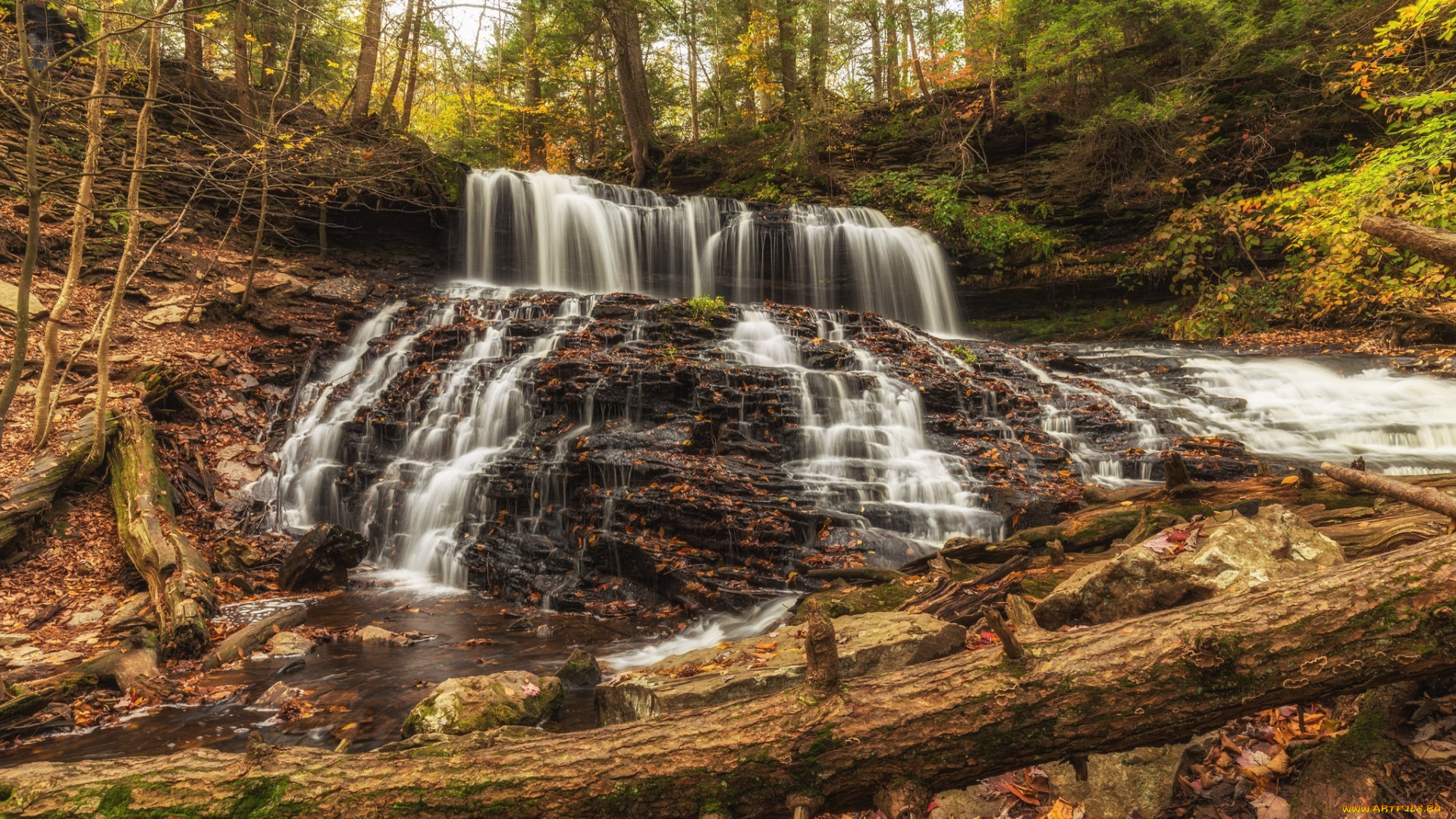природа, водопады, простор