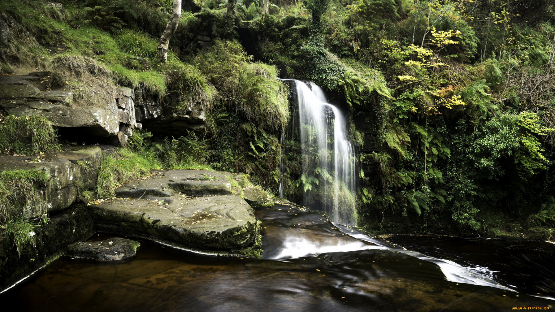 природа, водопады, простор