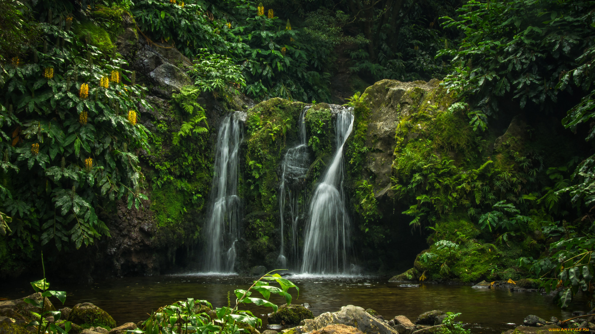 природа, водопады, простор