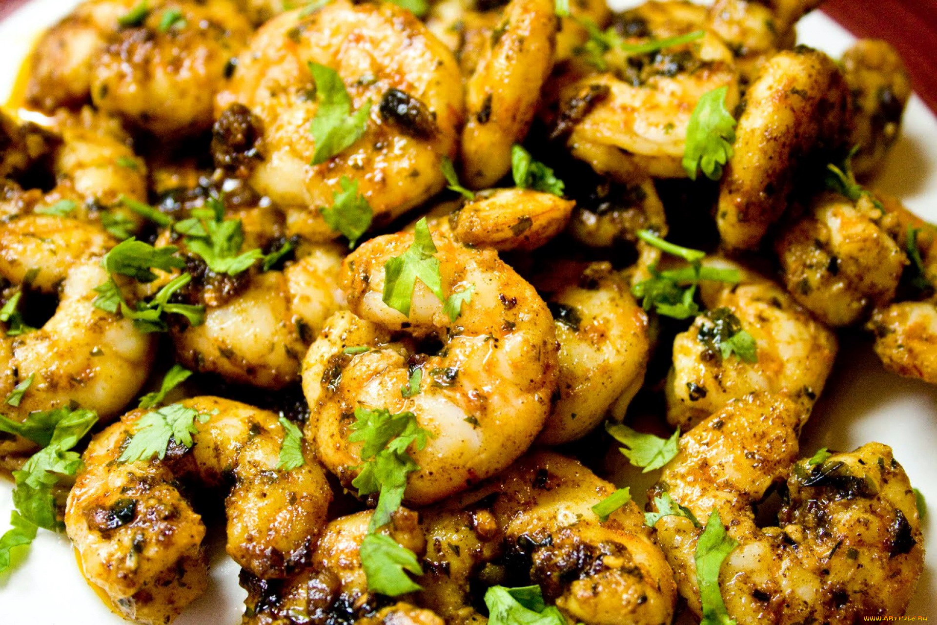 еда, рыбные, блюда, , с, морепродуктами, креветки