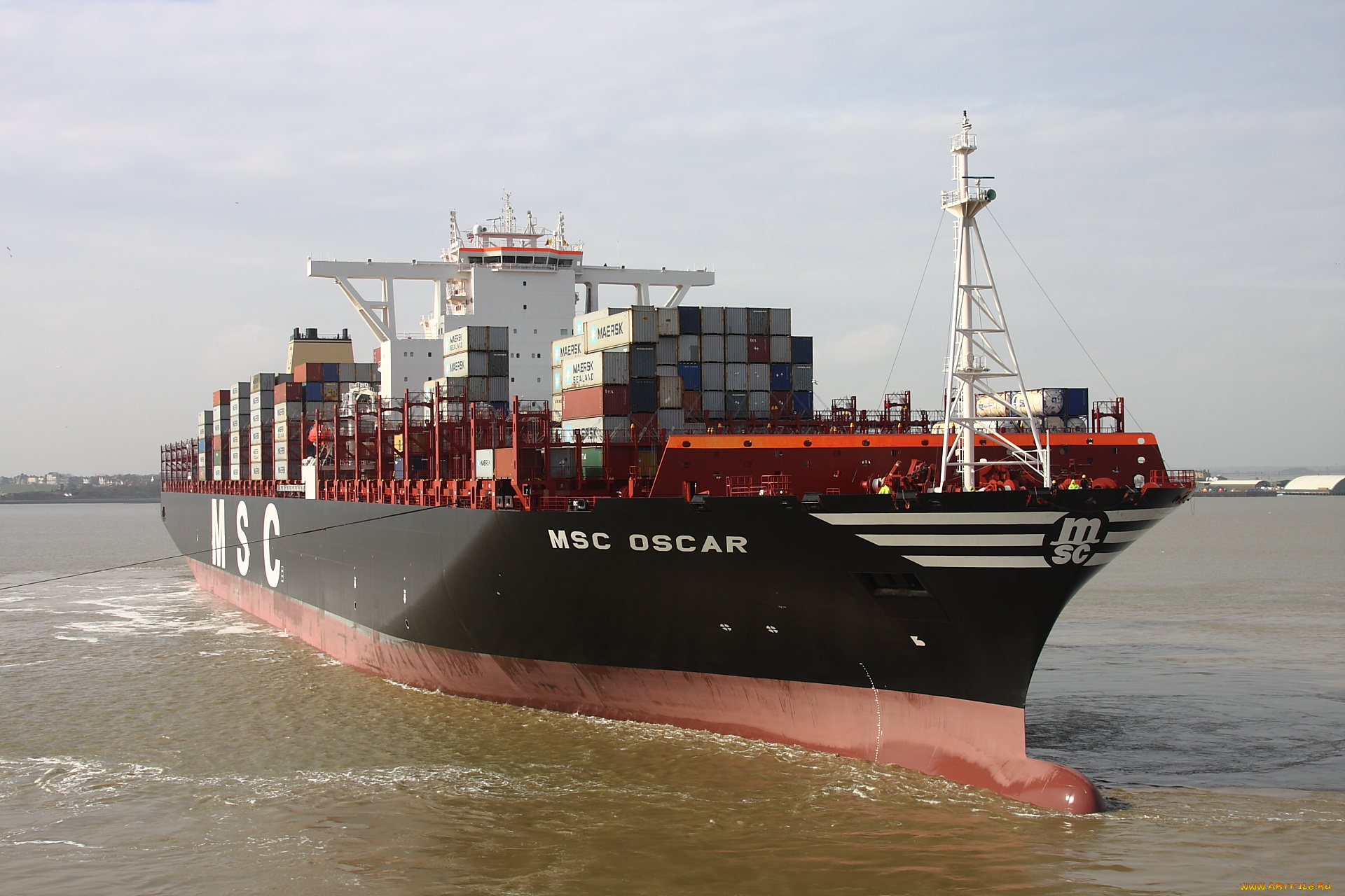 корабли, грузовые, суда, контейнеровоз