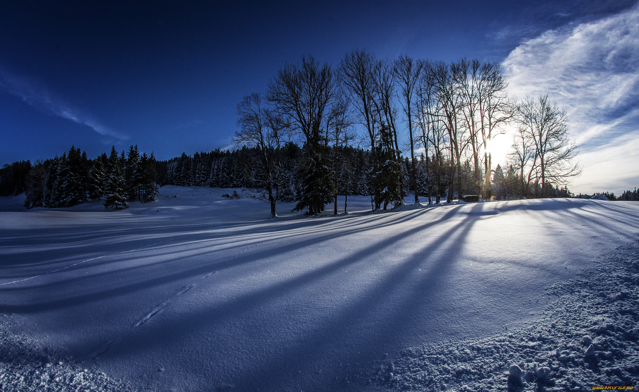 природа, зима, простор