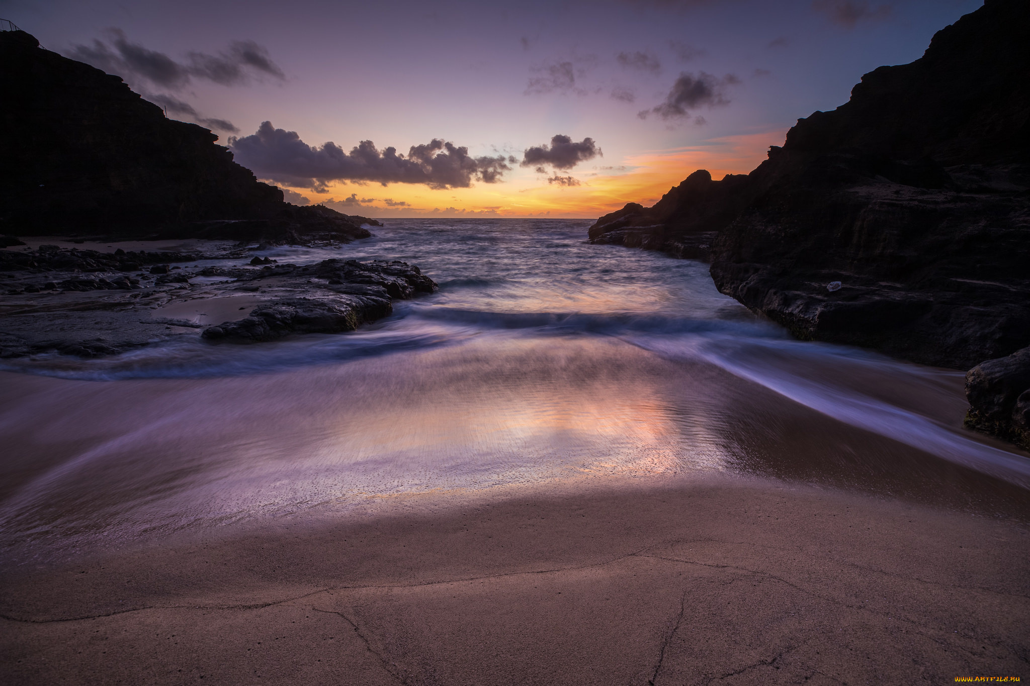 природа, побережье, простор