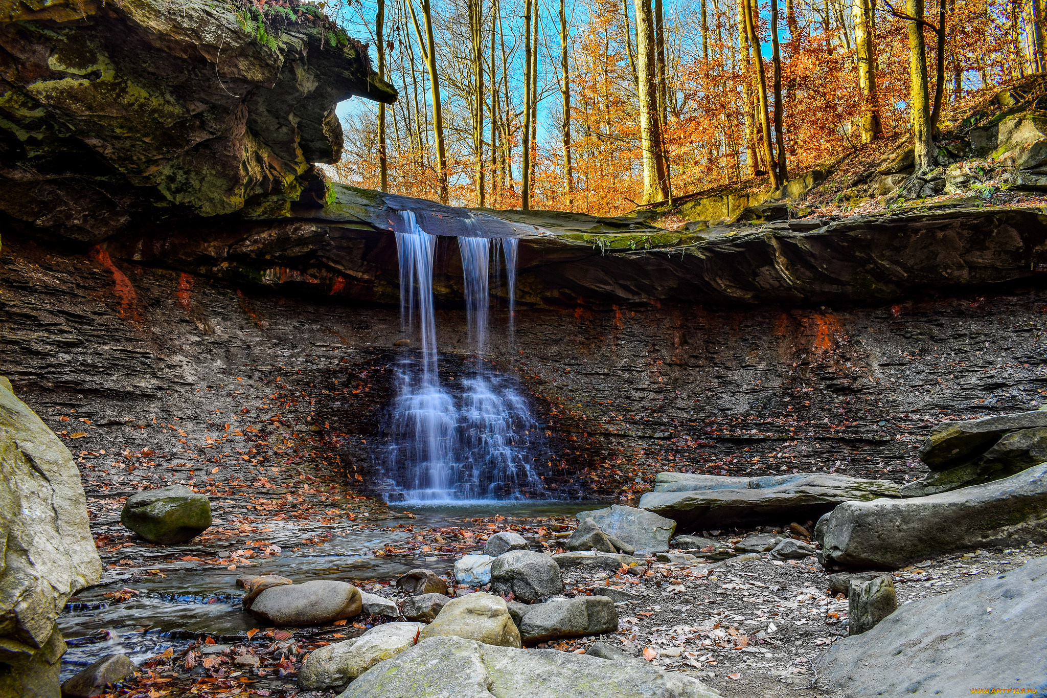 природа, водопады, простор