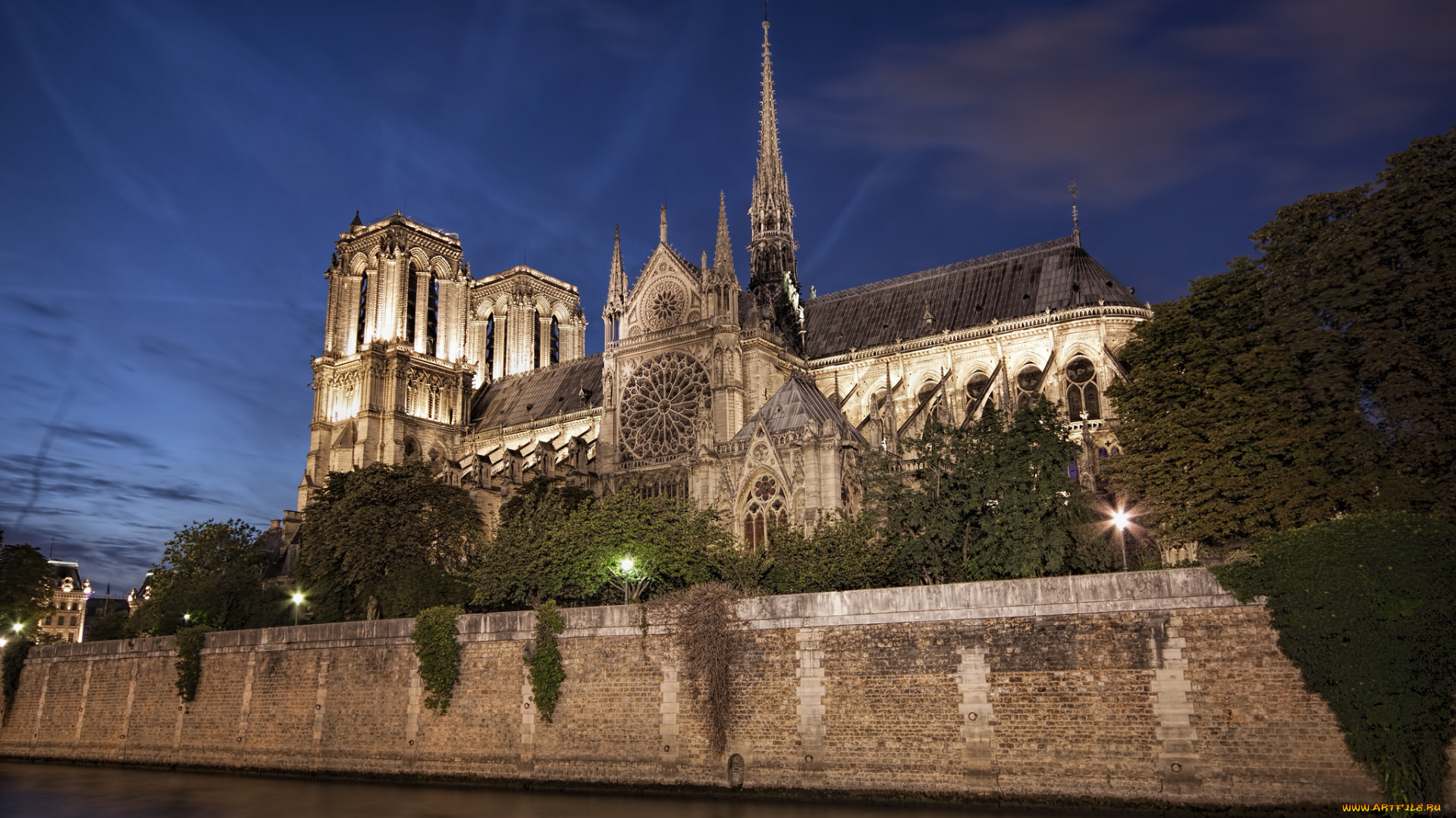 catedral, de, notre, dame, de, par&, 237, города, париж, , франция, простор