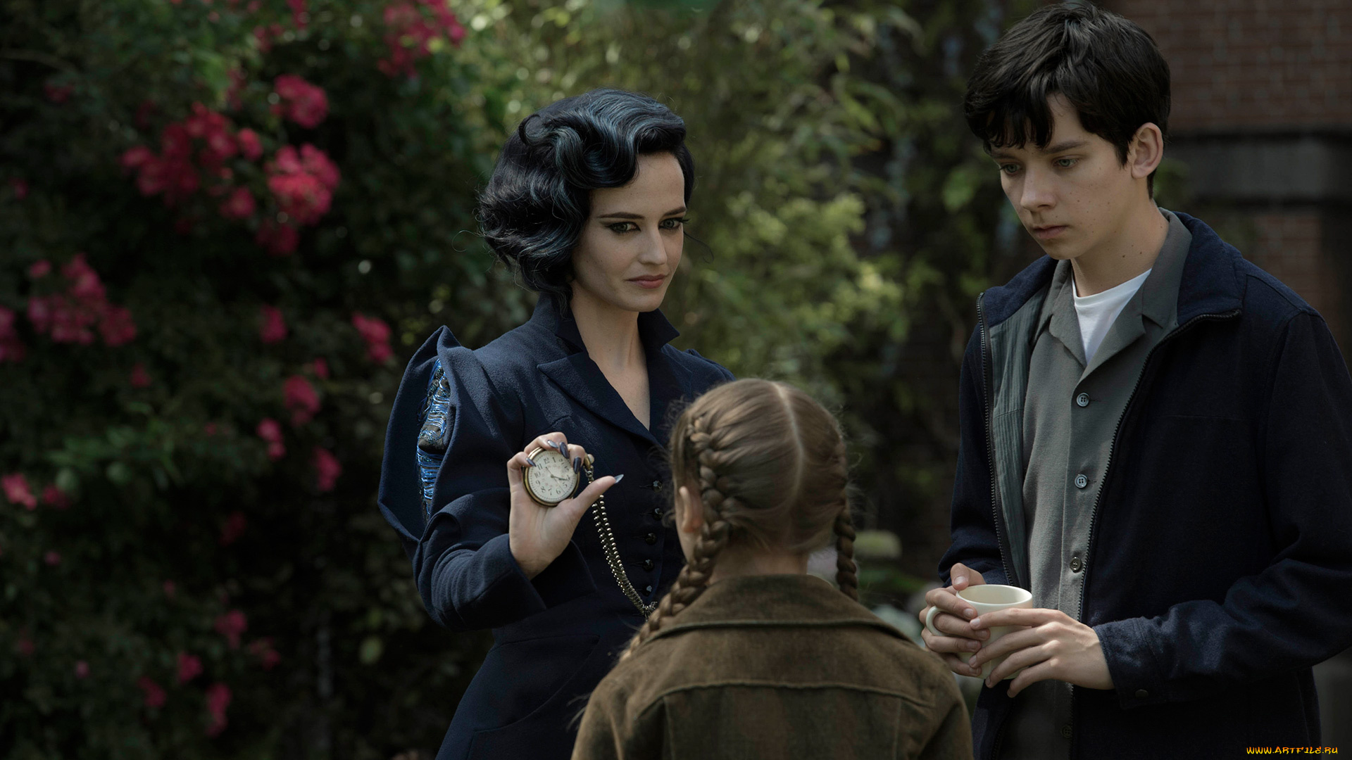 кино, фильмы, miss, peregrine`s, home, for, peculiar, children, джейкоб, девочка, часы, мисс, перегрин