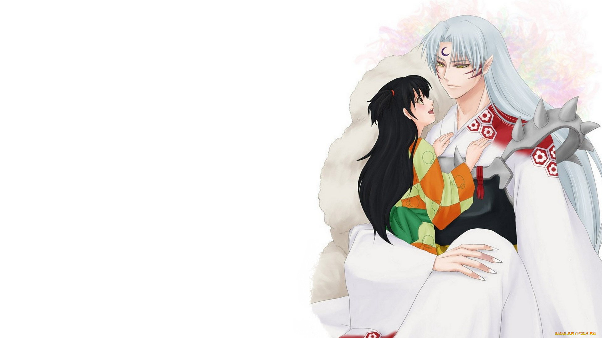 аниме, inuyasha, сешоумару, рин