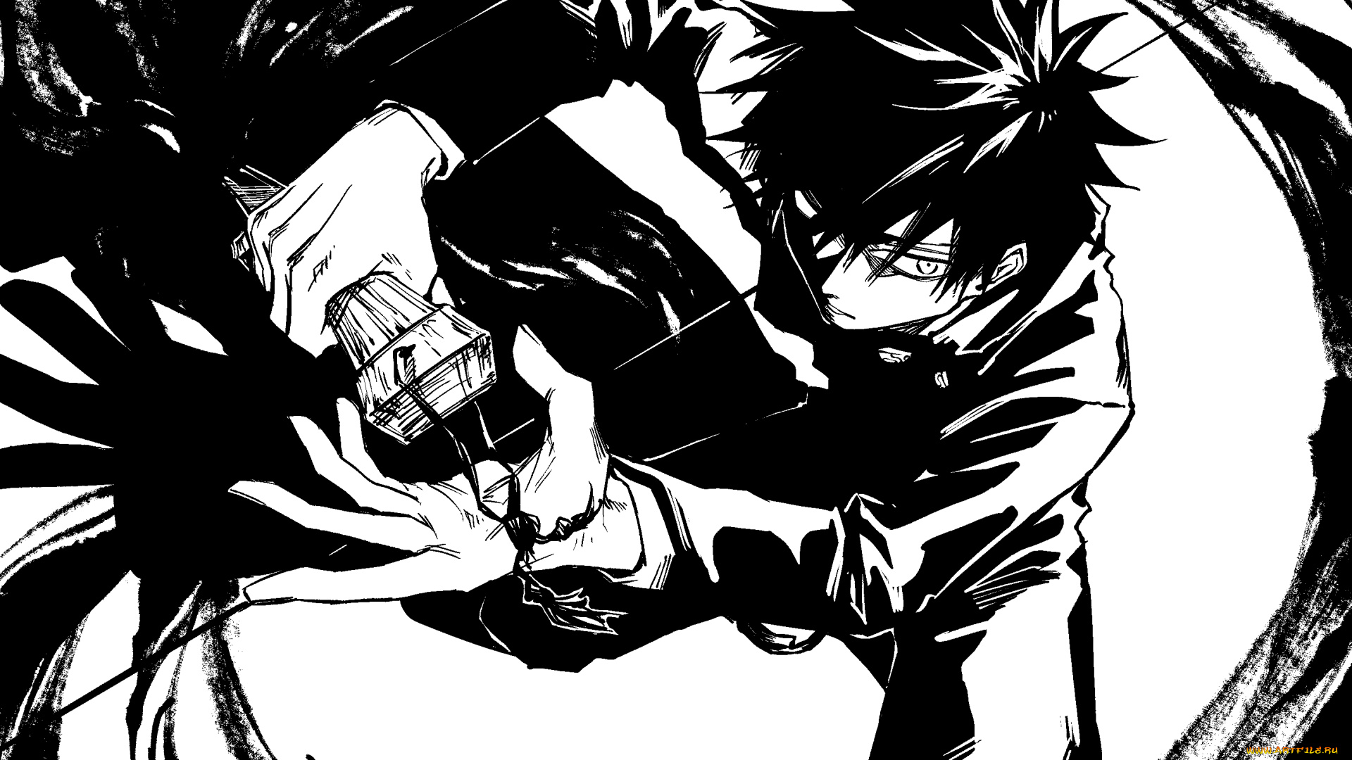 аниме, jujutsu, kaisen, магическая, битва