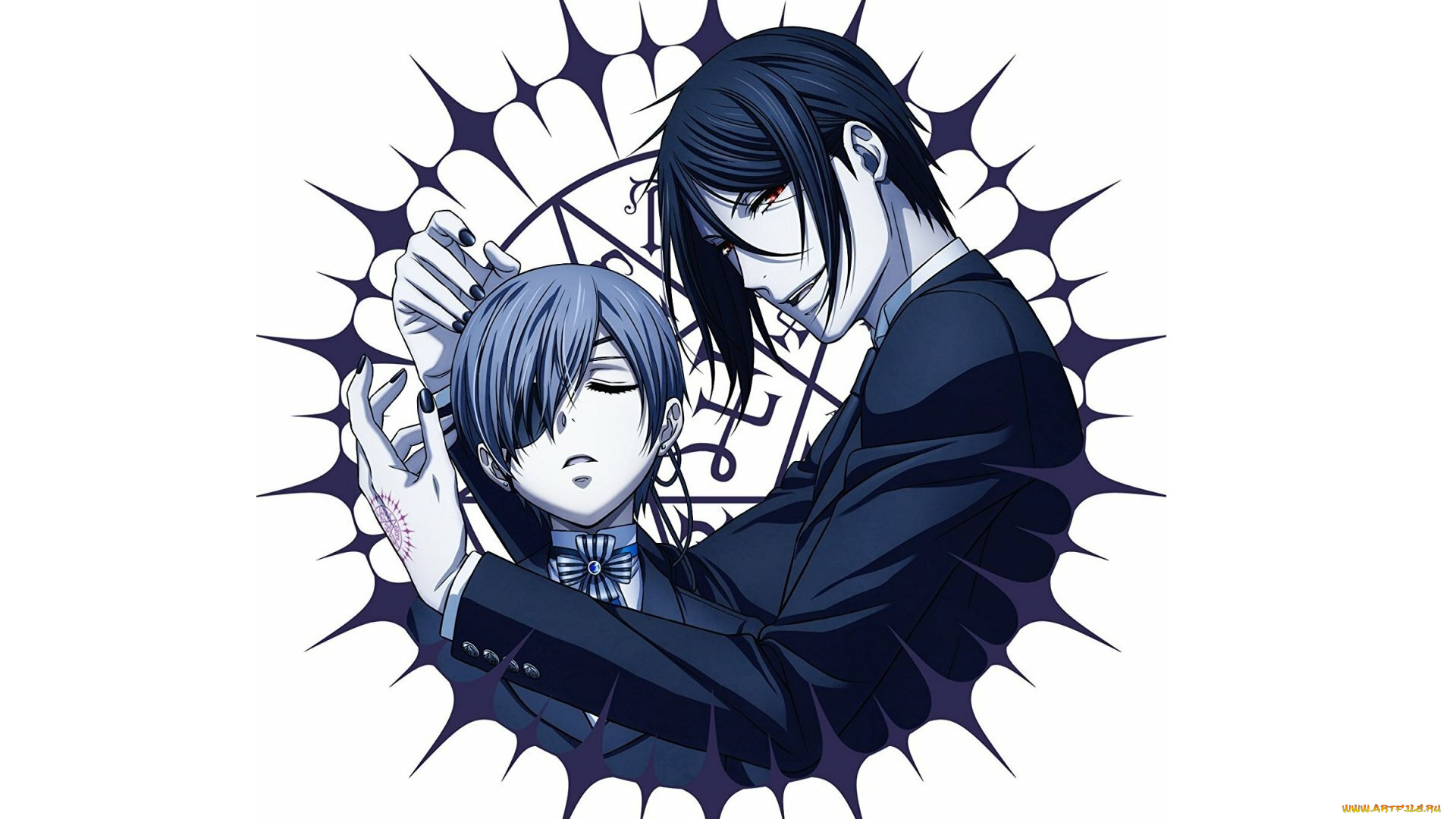 аниме, kuroshitsuji, тёмный, дворецкий