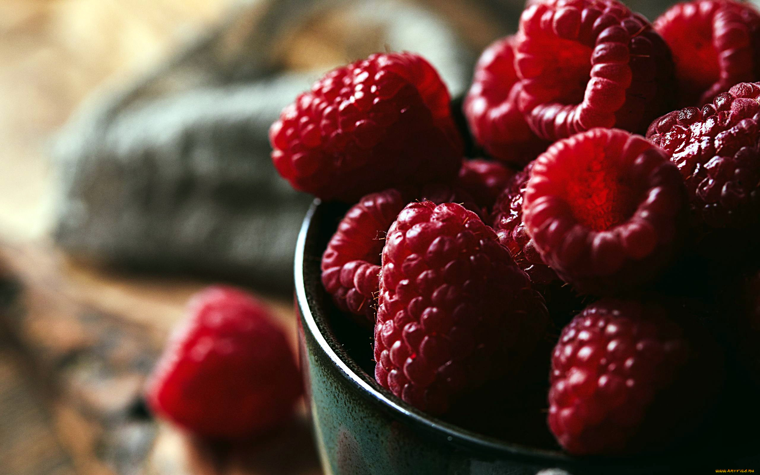 еда, малина, спелая, ягоды