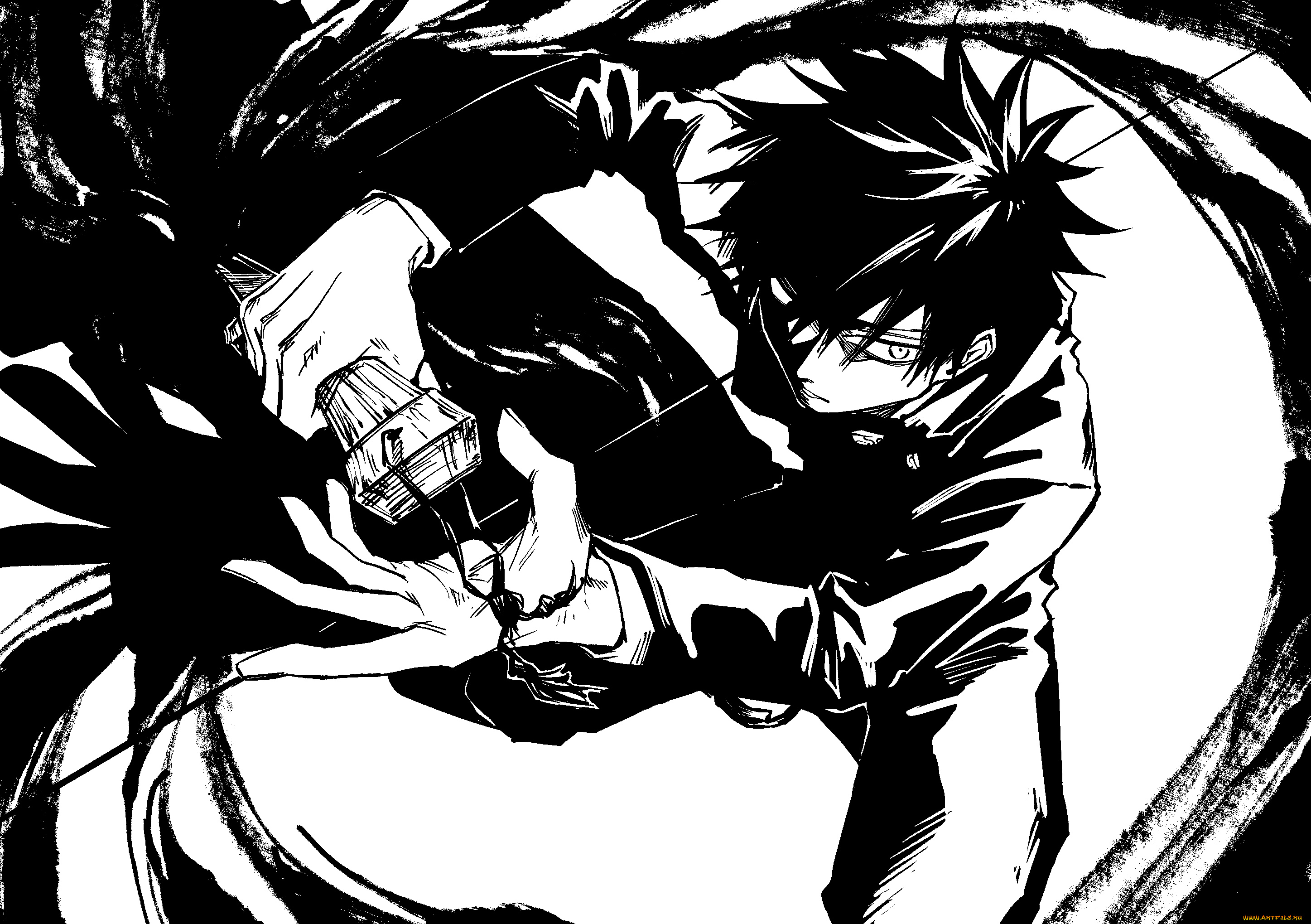 аниме, jujutsu, kaisen, магическая, битва