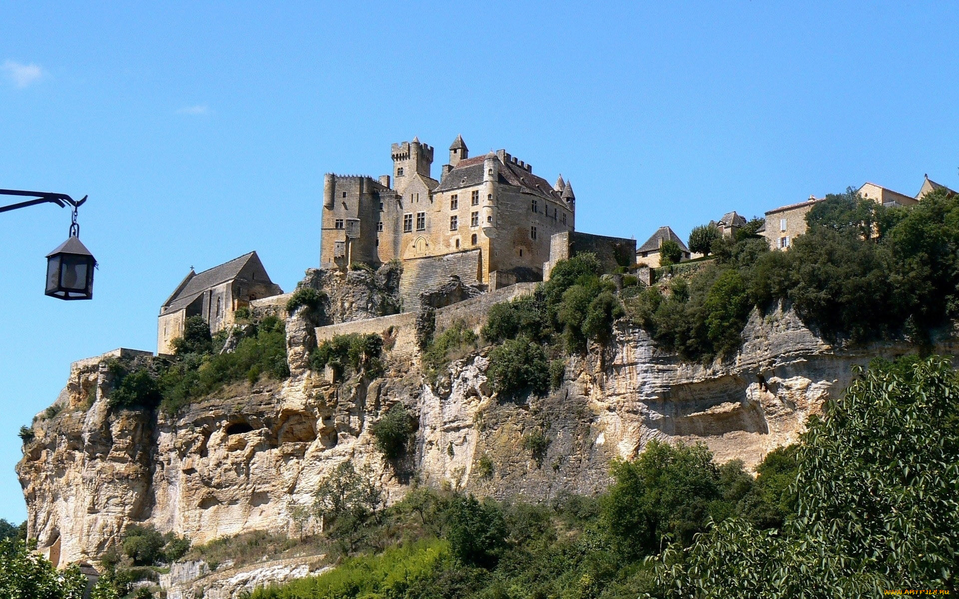 chateau, de, beynac, france, города, замки, франции, chateau, de, beynac