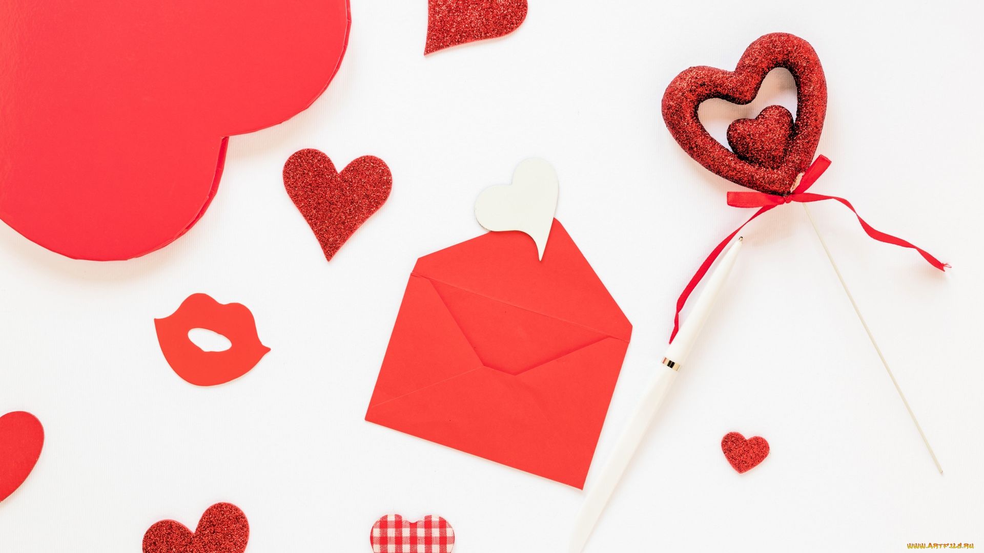 праздничные, день, святого, валентина, , сердечки, , любовь, сердечки, конверт