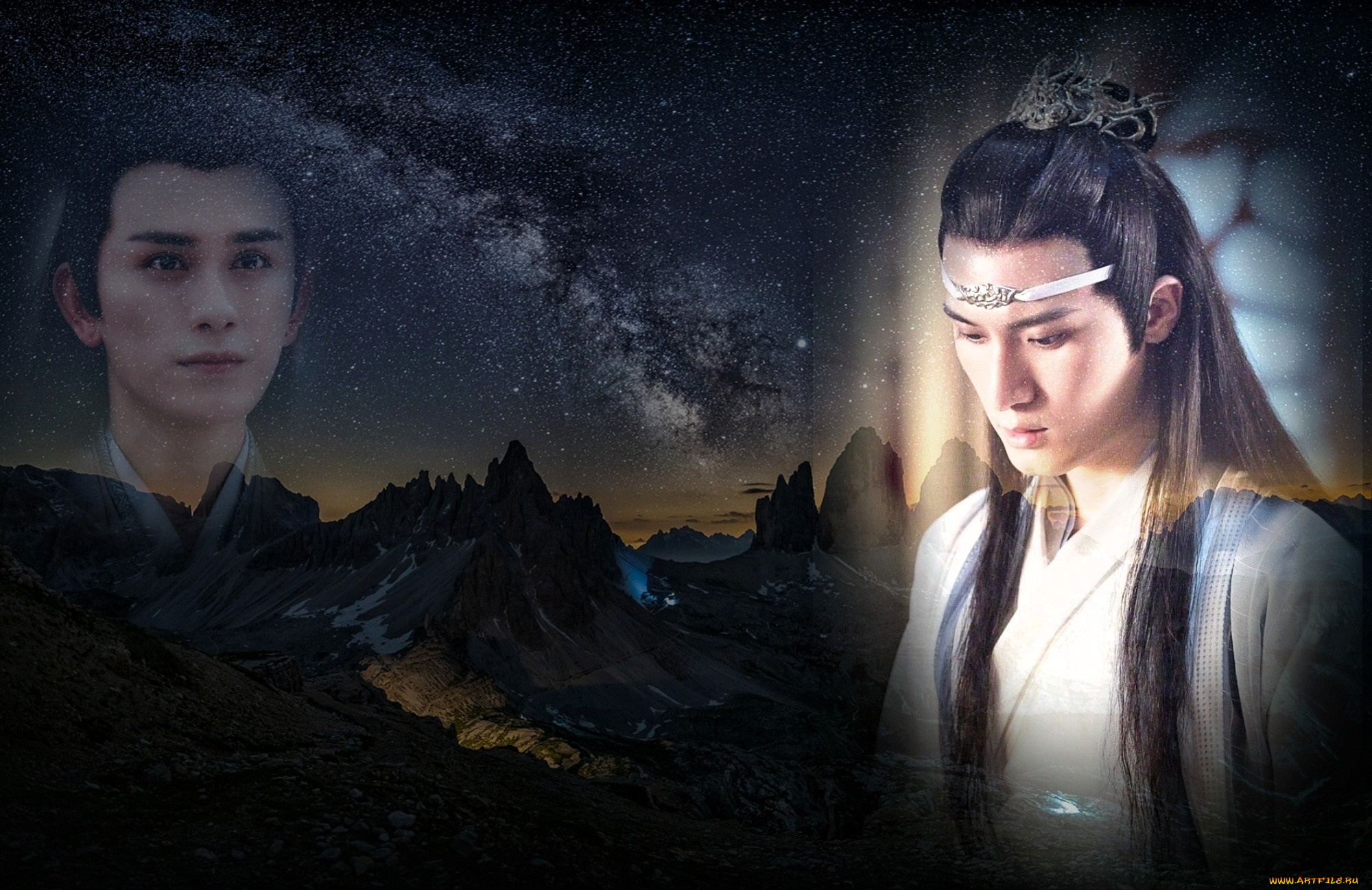 разное, компьютерный, дизайн, лань, сичэнь, цзинь, гуанъяо, горы