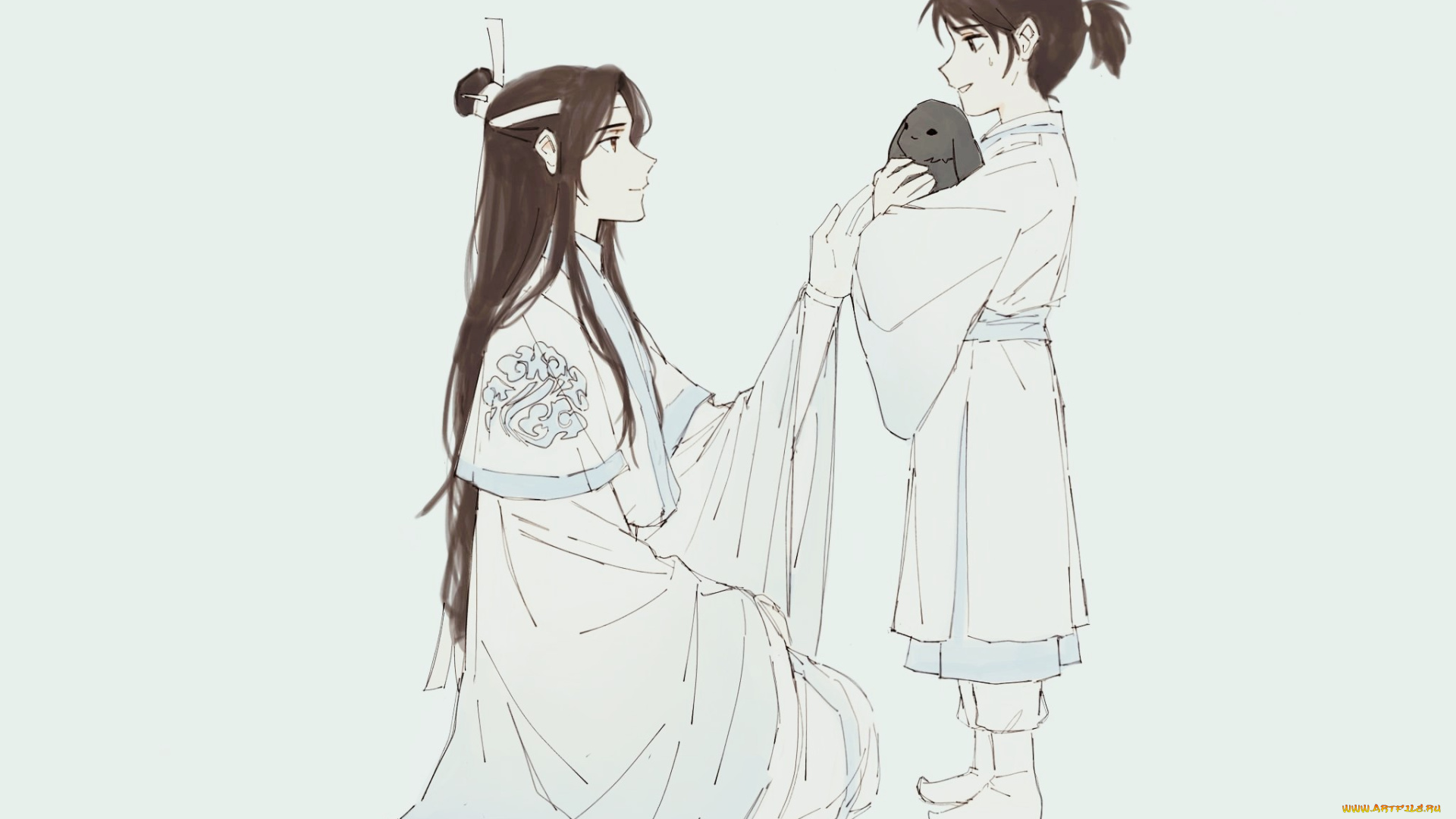 аниме, mo, dao, zu, shi, лань, ванцзы, сычжуй, кролик