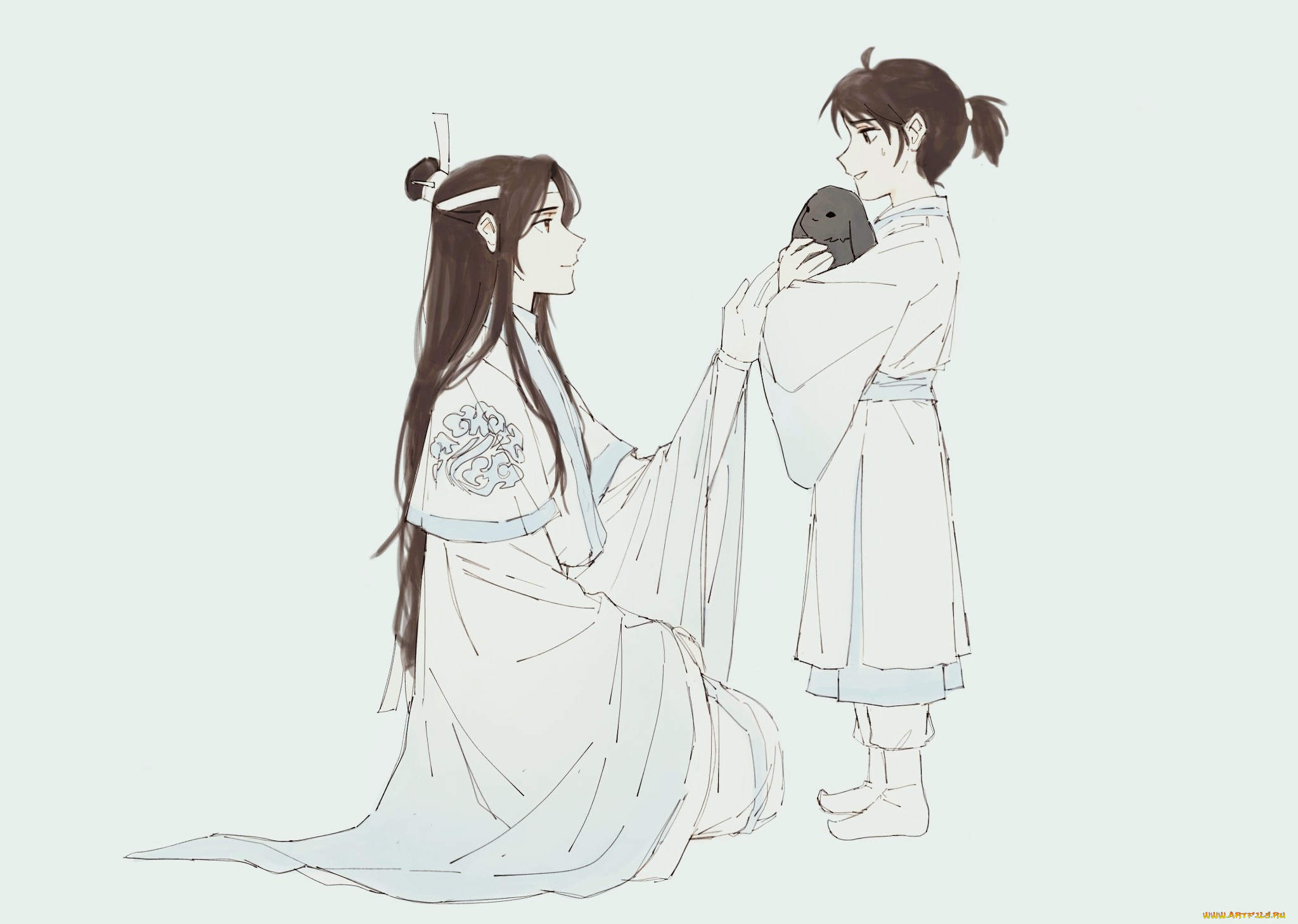 аниме, mo, dao, zu, shi, лань, ванцзы, сычжуй, кролик