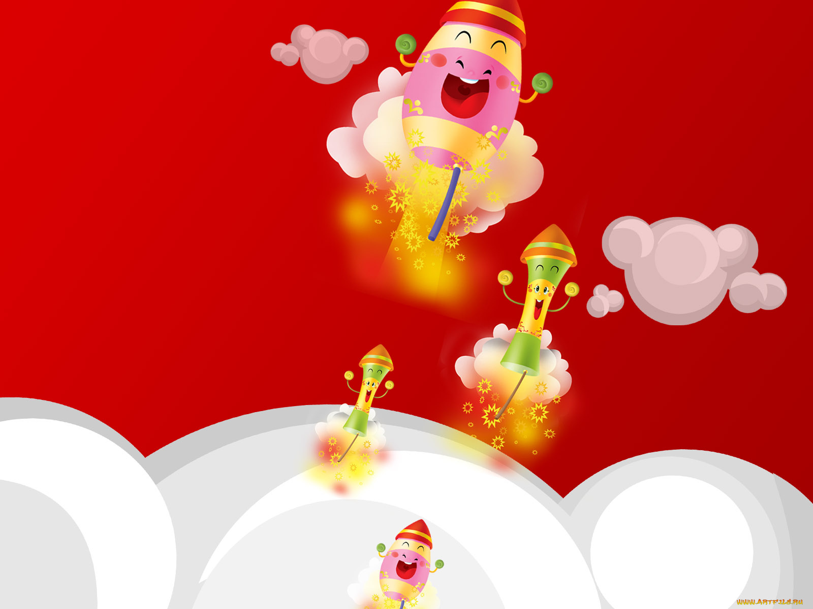 праздничные, векторная, графика, новый, год