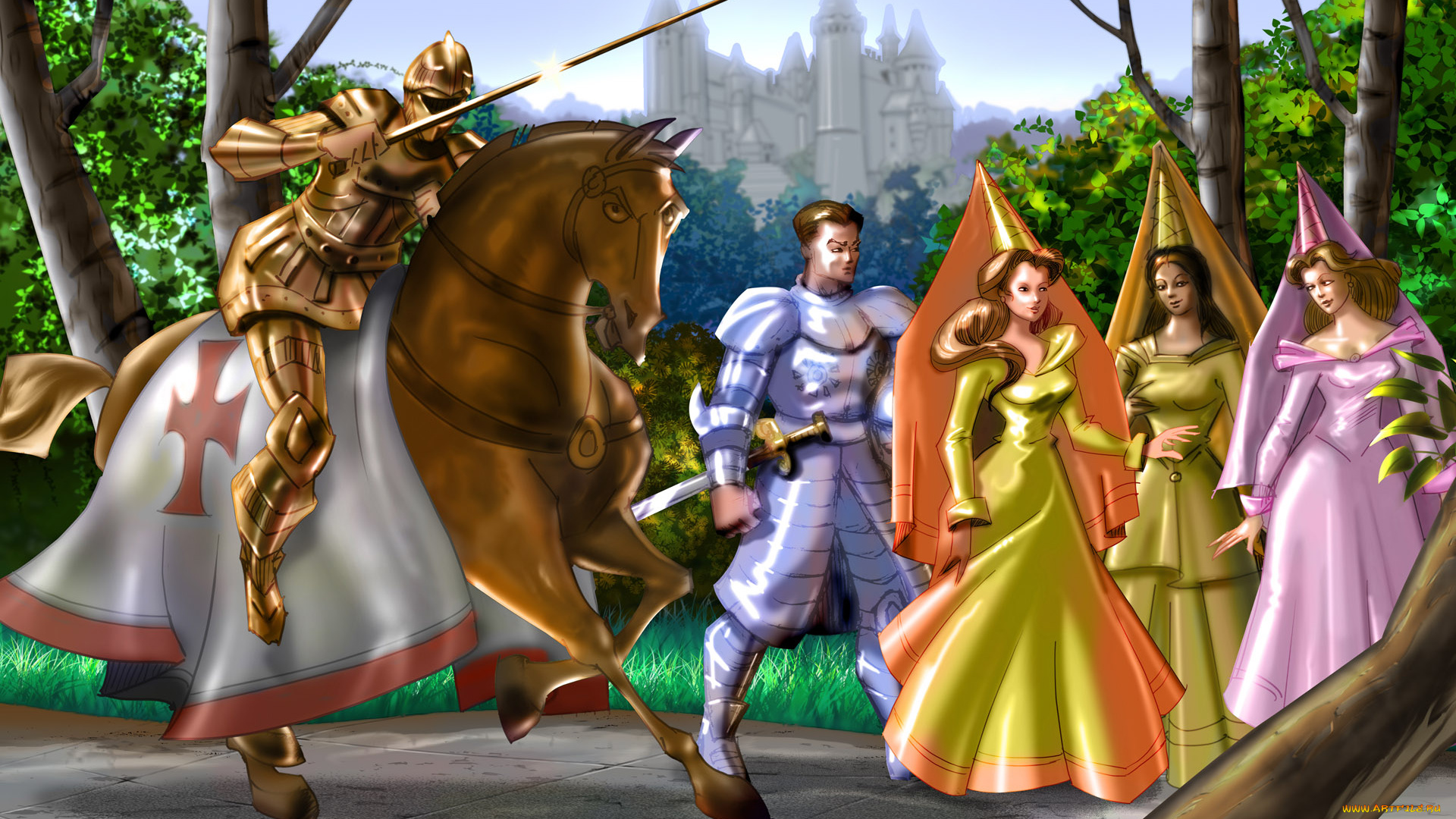 рисованные, люди