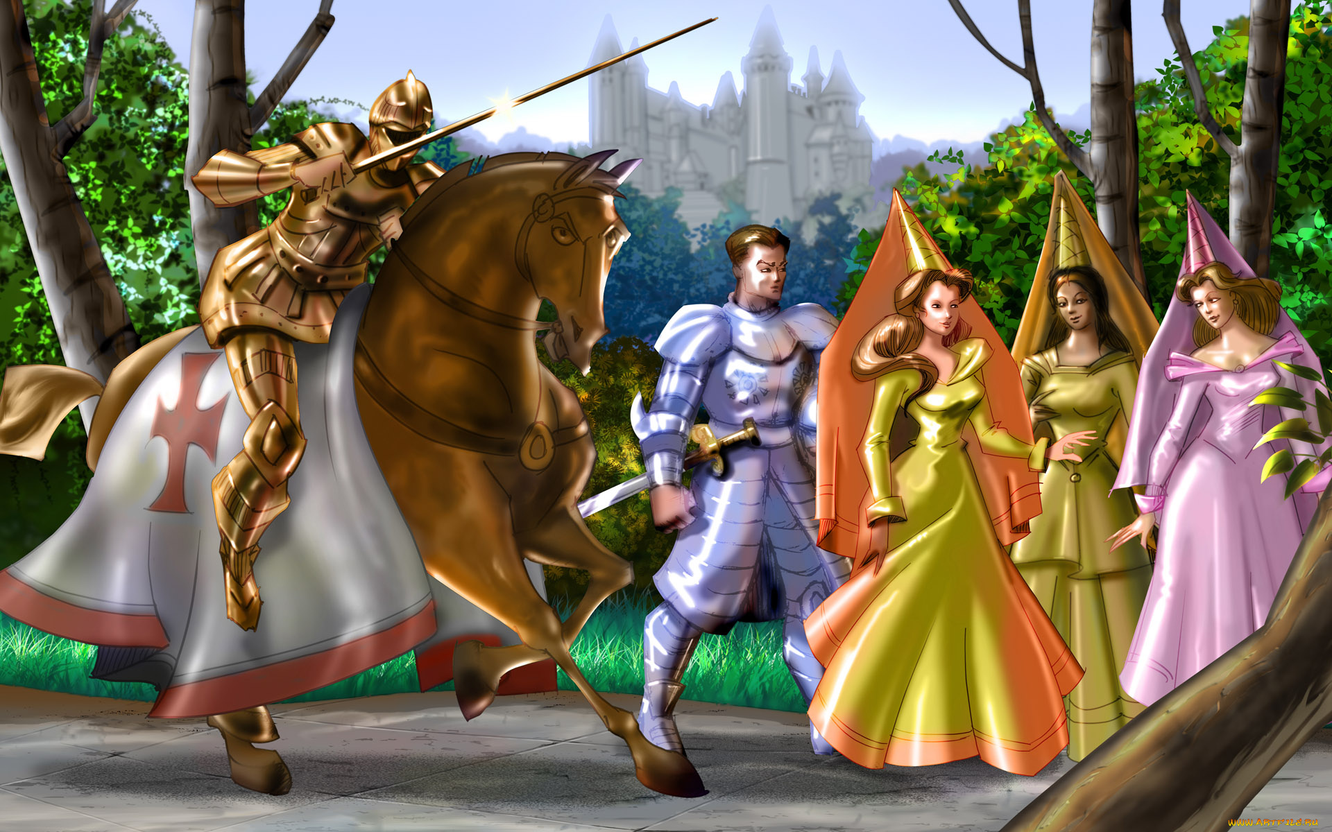 рисованные, люди