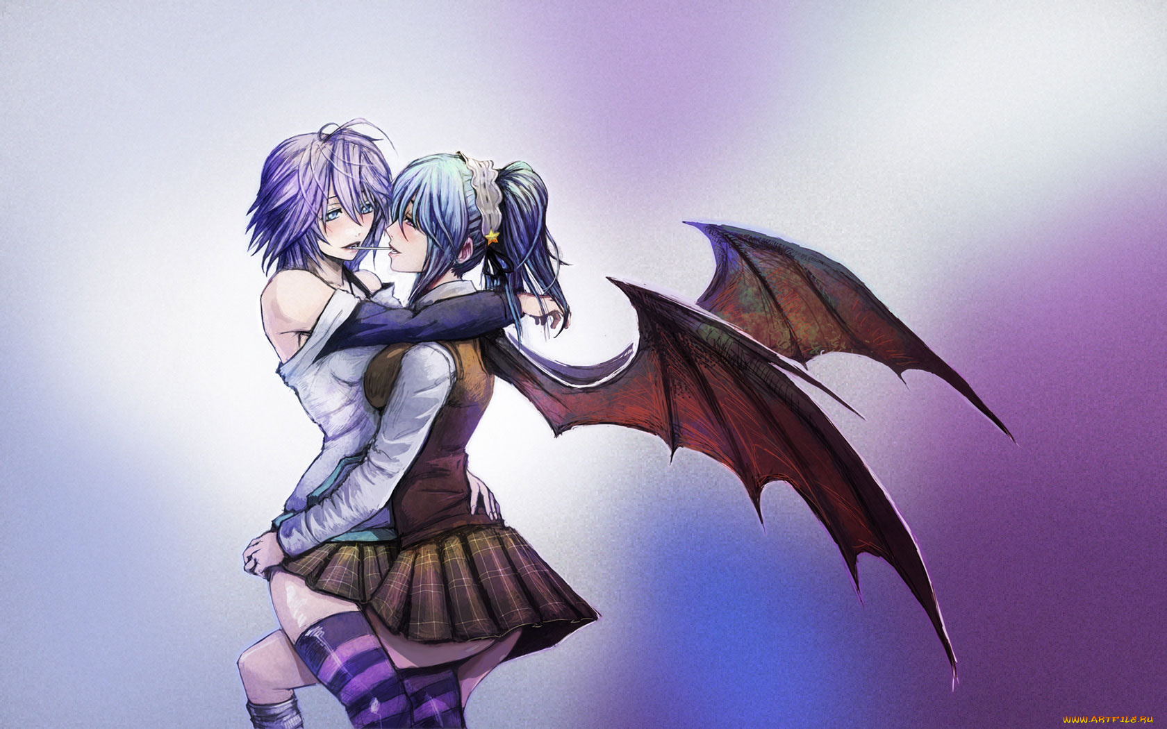 аниме, rosario, vampire