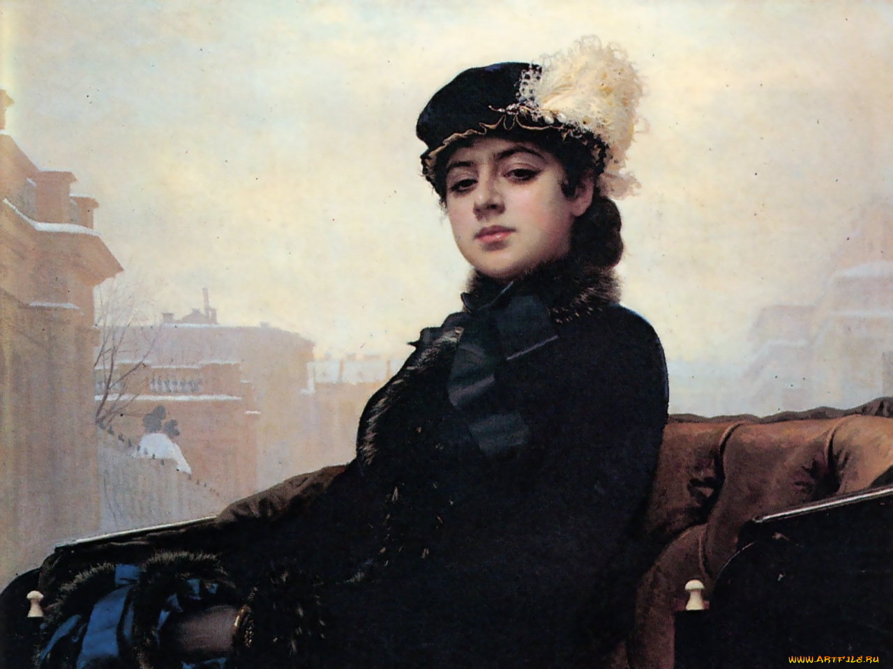 иван, крамской, неизвестная, рисованные