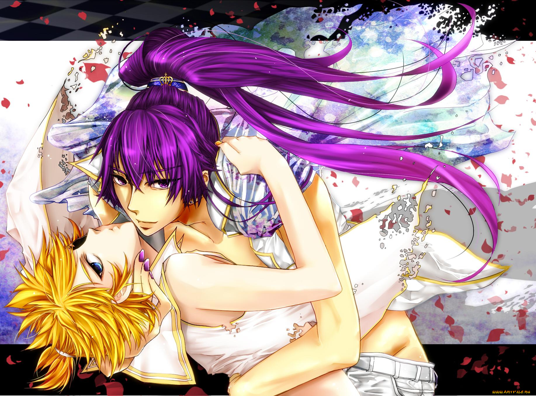 vocaloid, аниме, kamui, gakupo, kagamine, len