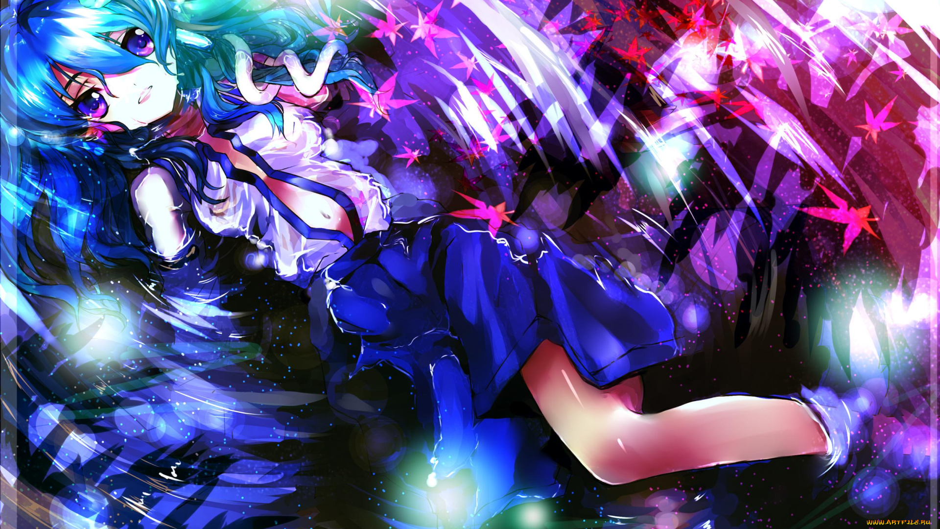 kochiya, sanae, аниме, touhou