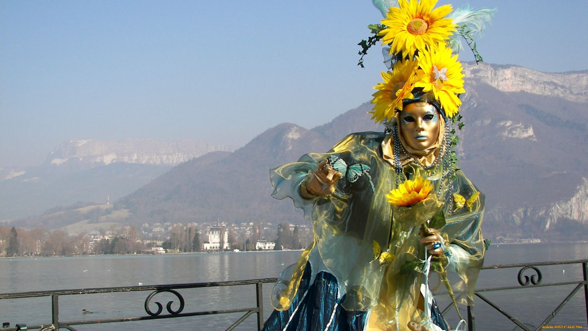 разное, маски, карнавальные, костюмы, венеция, карнавал, подсолнухи